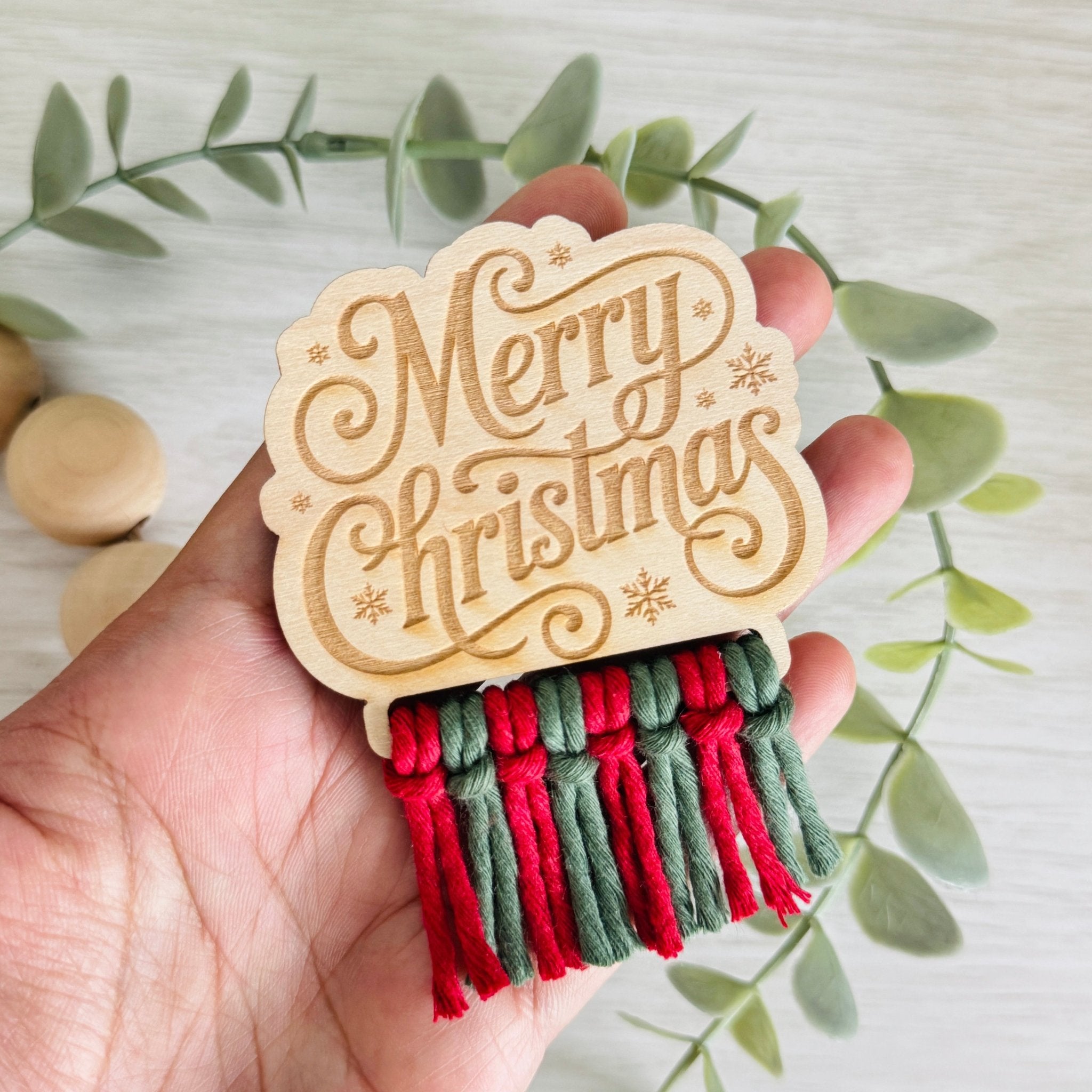 Laser Engraved Macrame Wood Magnet Blanks - Maple Wood DIY Craft Fair Supply - Set of 5 - All For Knotting