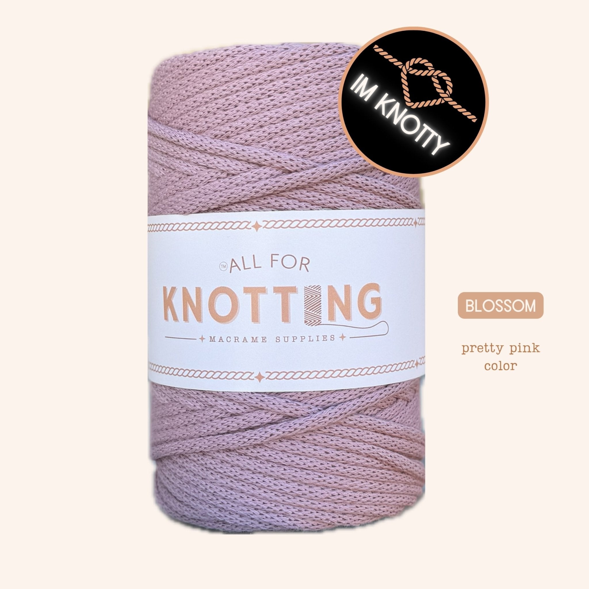 One - Knot Macramé Cord – 100% Combed Cotton Cord | Eco - Friendly & Made in Las Vegas - All For Knotting