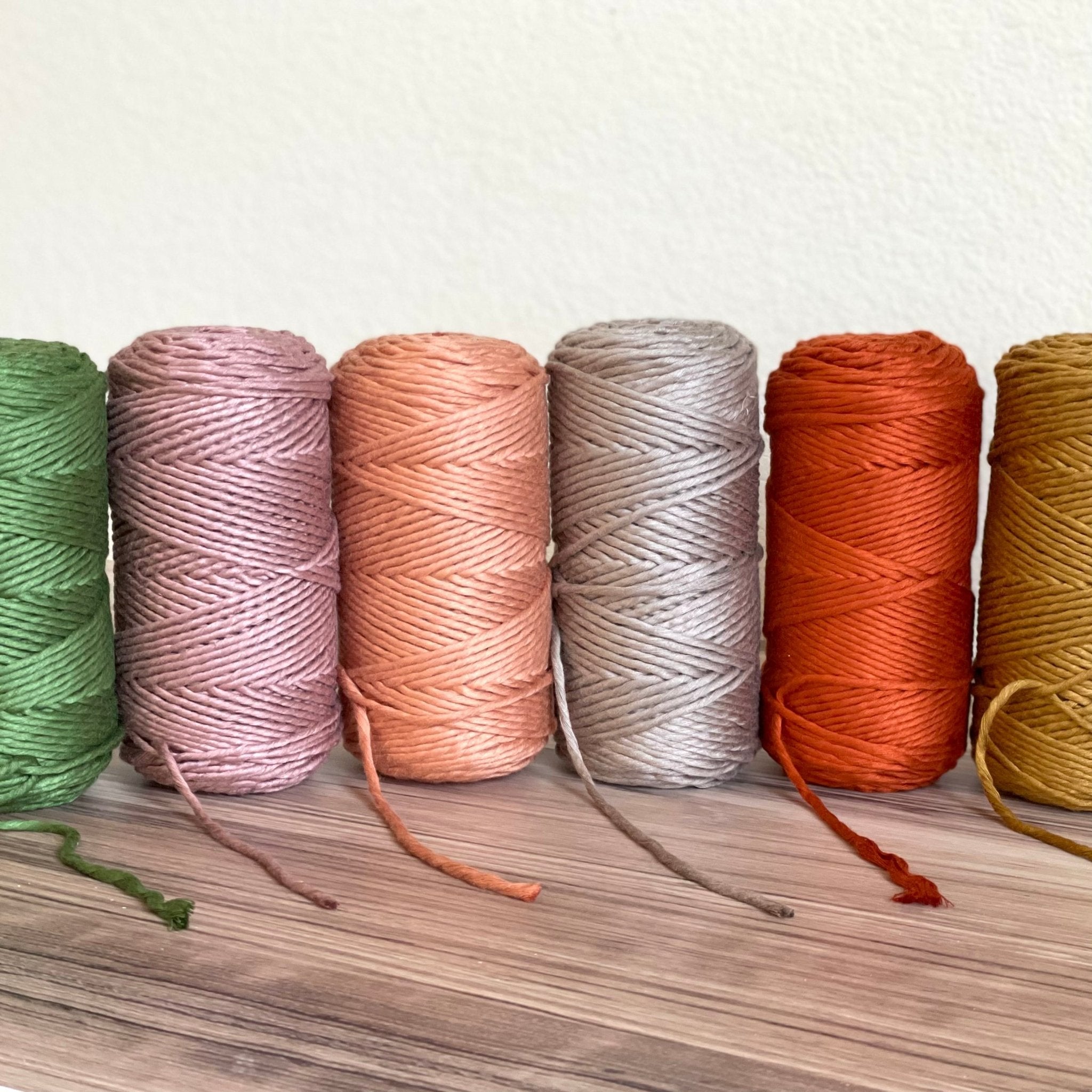 3mm BAMBOO SINGLE STRAND | Bamboo Macrame Cord - All for Knotting LLC