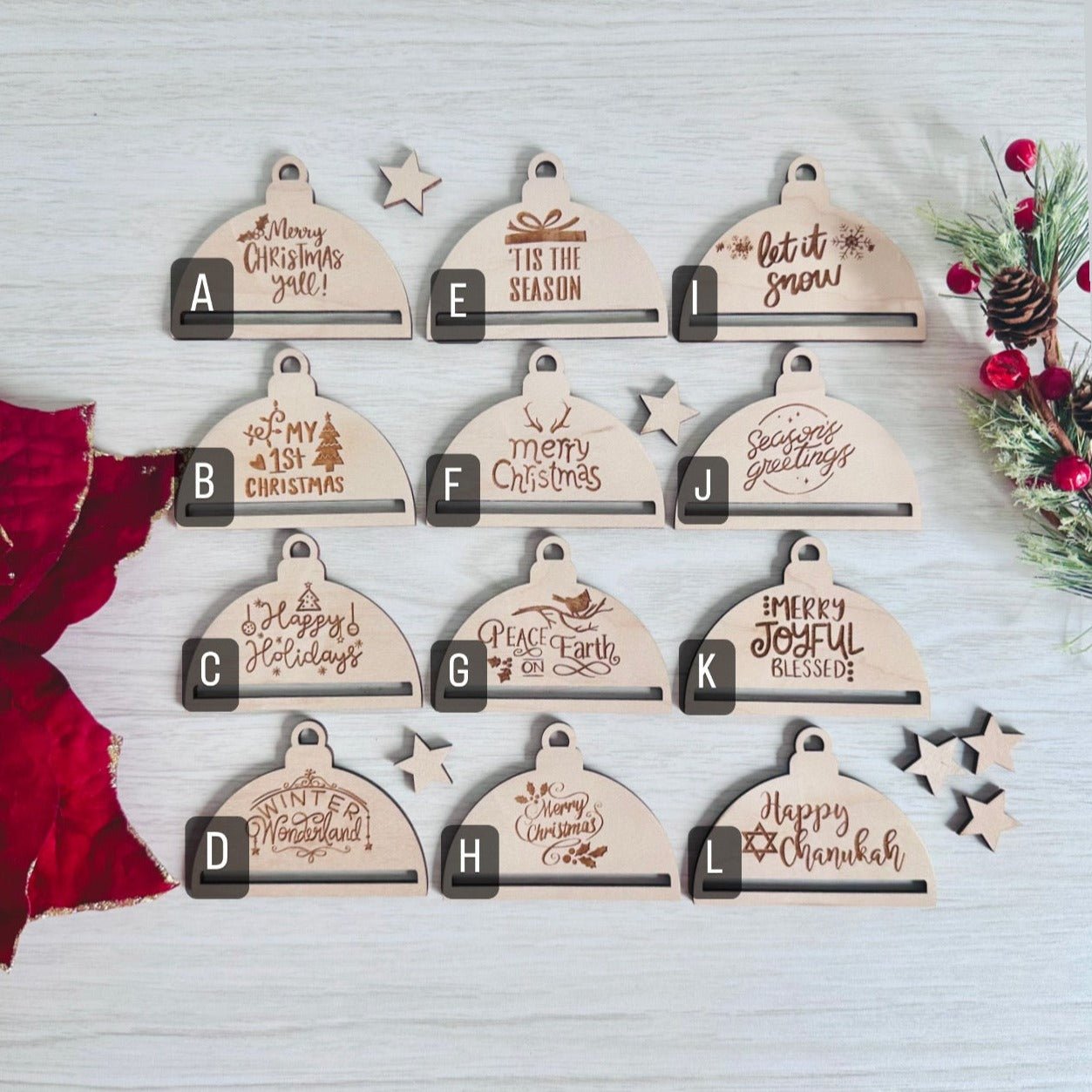 MACRAME ORNAMENT BLANKS 2022 | Macrame Wooden Ornaments - All for Knotting LLC