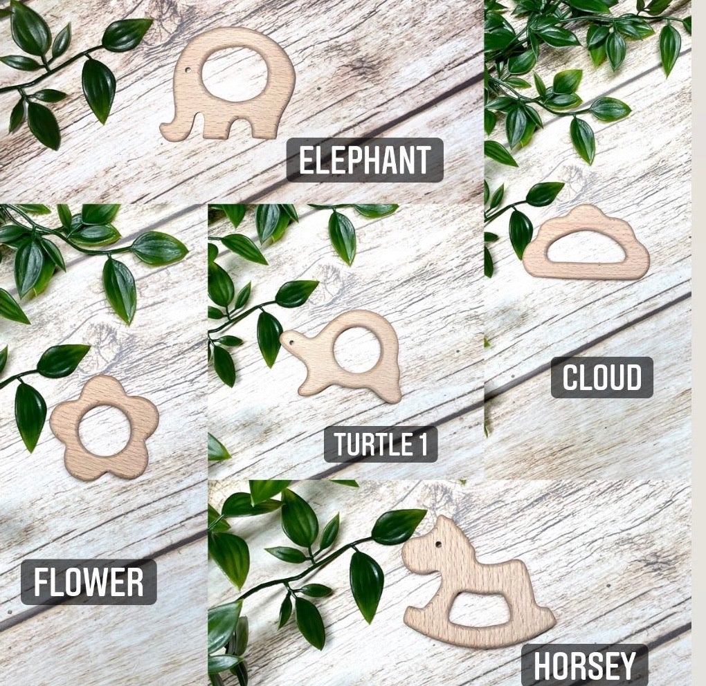 Macrame Homemade Baby Teethers NON-ENGRAVED WOODEN TEETHER Macrame