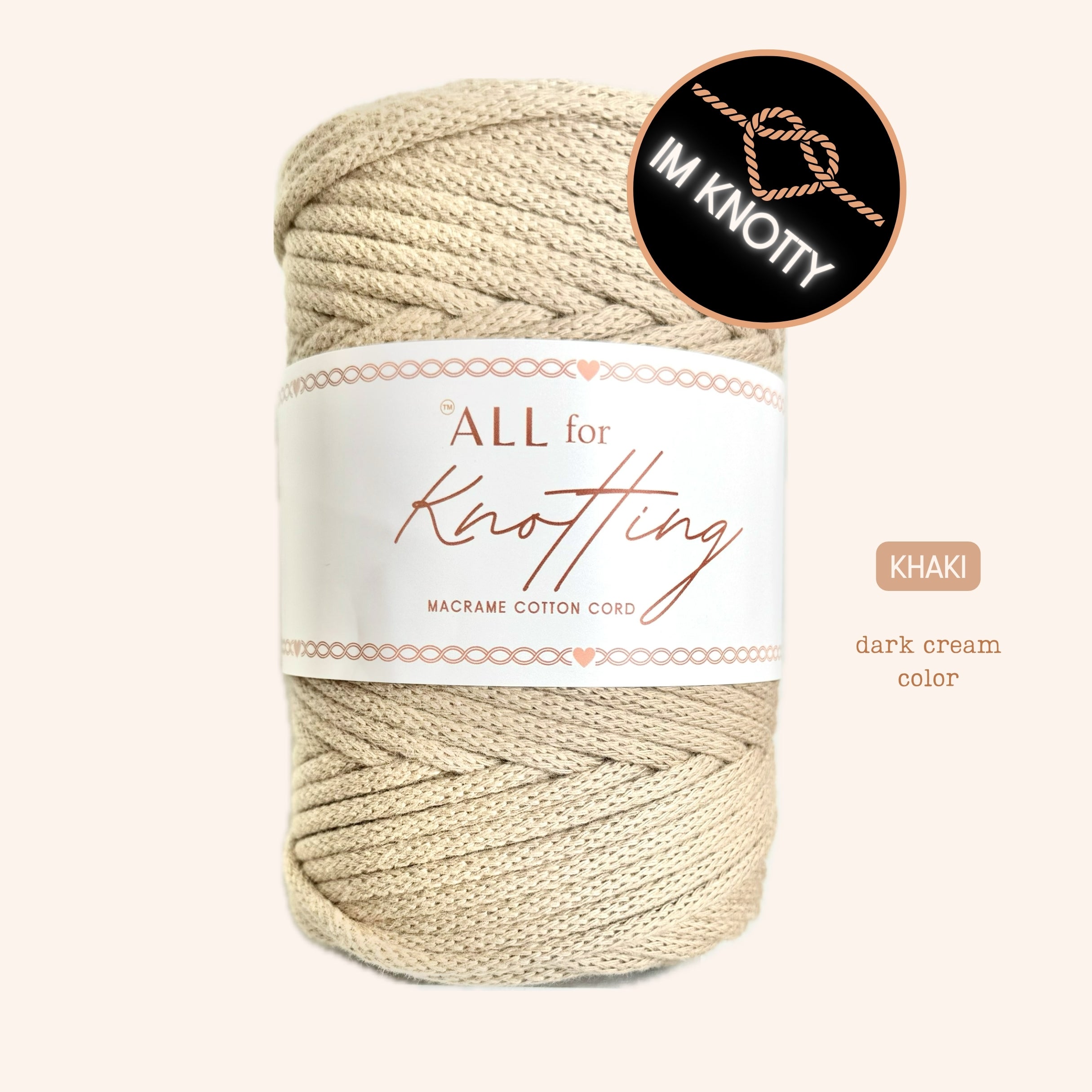 One-Knot Macramé Cord – 100% Combed Cotton Cord | Eco-Friendly & Made in Las Vegas
