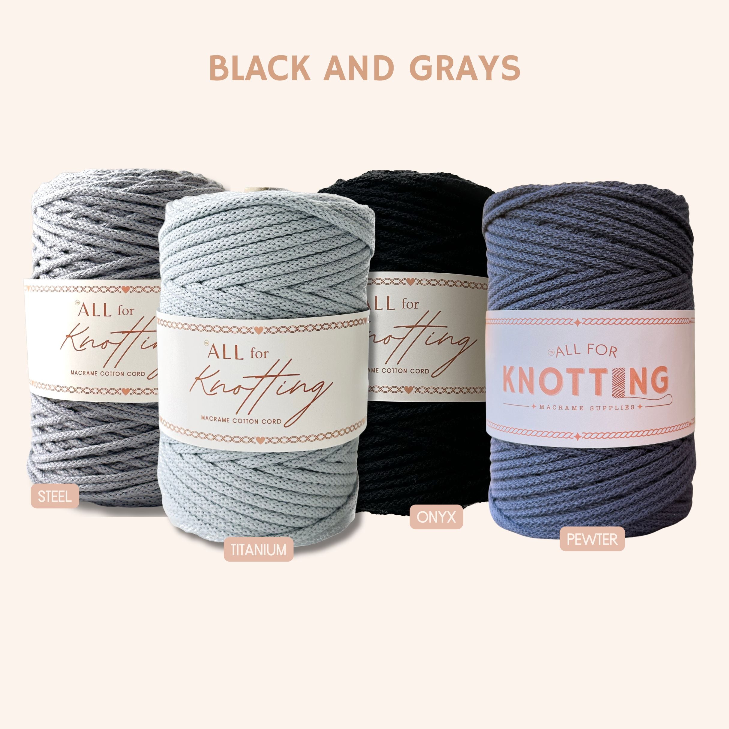 AFK Braided Cord | Macrame Cotton Cord | 39 Beautiful Colors