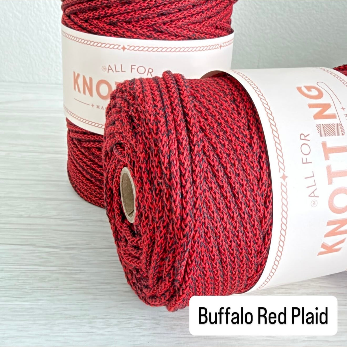 AFK Braided Cotton Cord | Plaid Collection | 3.5mm & 5mm