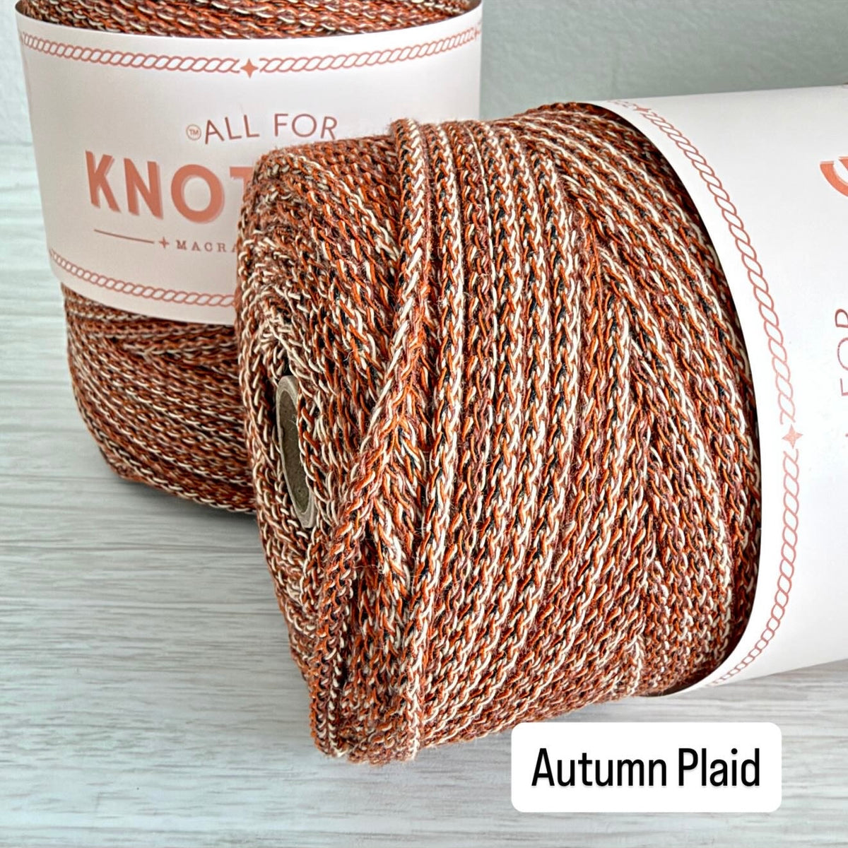 AFK Braided Cotton Cord | Plaid Collection | 3.5mm & 5mm