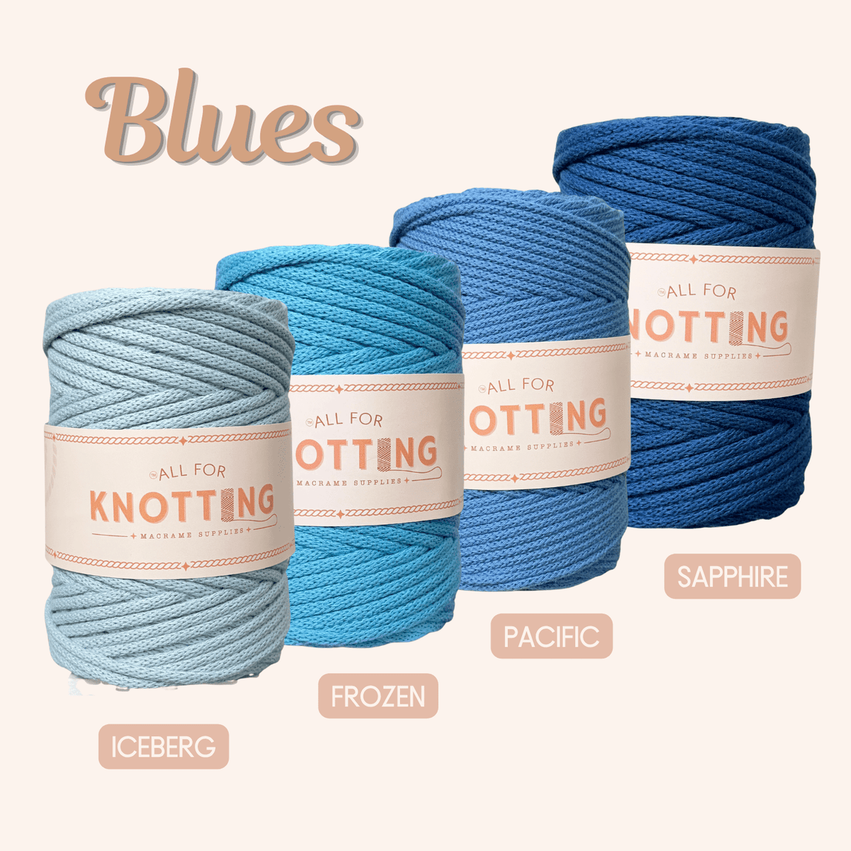 AFK Braided Cord | Macrame Cotton Cord | 40 Beautiful Colors - All For Knotting
