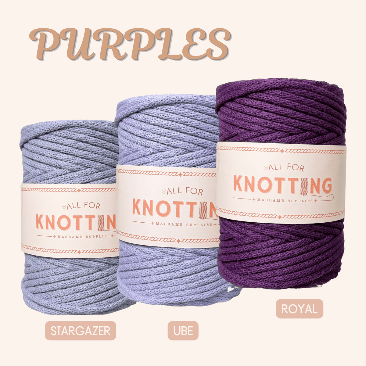 AFK Braided Cord | Macrame Cotton Cord | 40 Beautiful Colors - All For Knotting