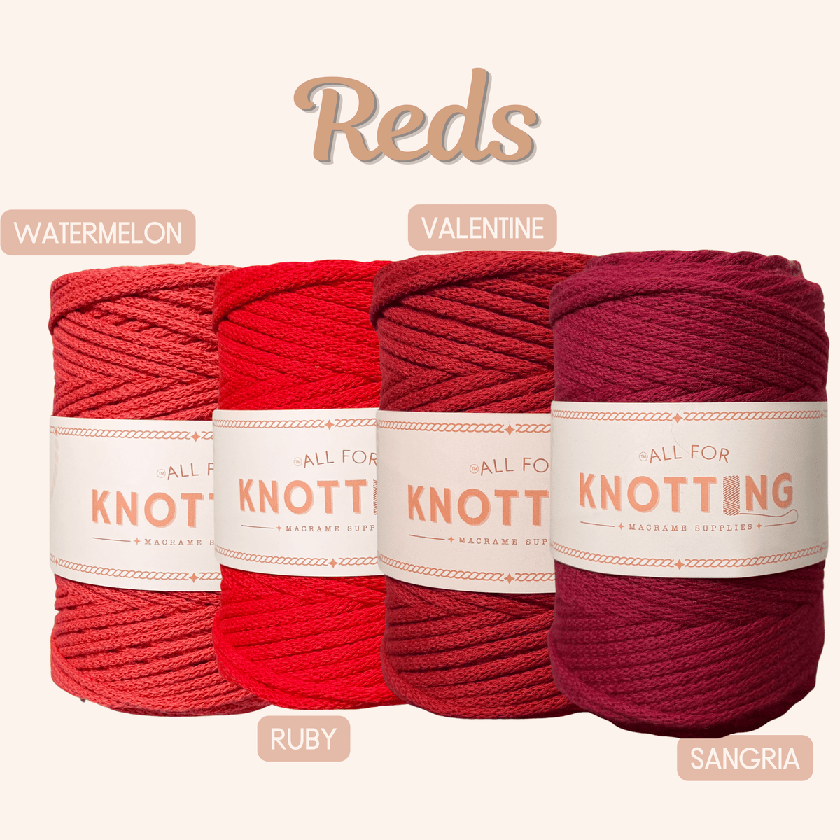 AFK Braided Cord | Macrame Cotton Cord | 42 Beautiful Colors - All For Knotting