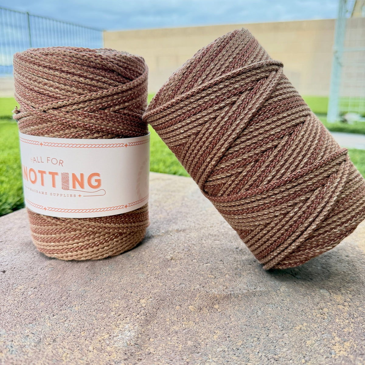 AFK Braided Cotton Cord | Plaid Collection | 3.5mm & 5mm - All For Knotting