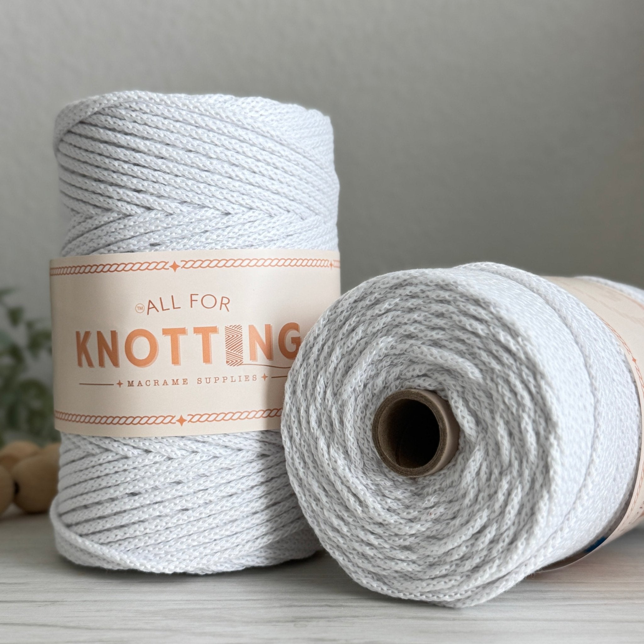 BRAIDED GLOW IN THE DARK 3.5mm Macrame Cord | Braided Cord - All For Knotting