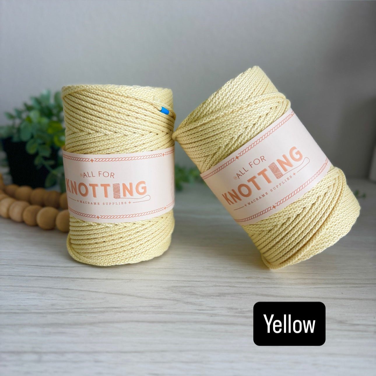 BRAIDED GLOW IN THE DARK 3.5mm Macrame Cord | Braided Cord - All For Knotting