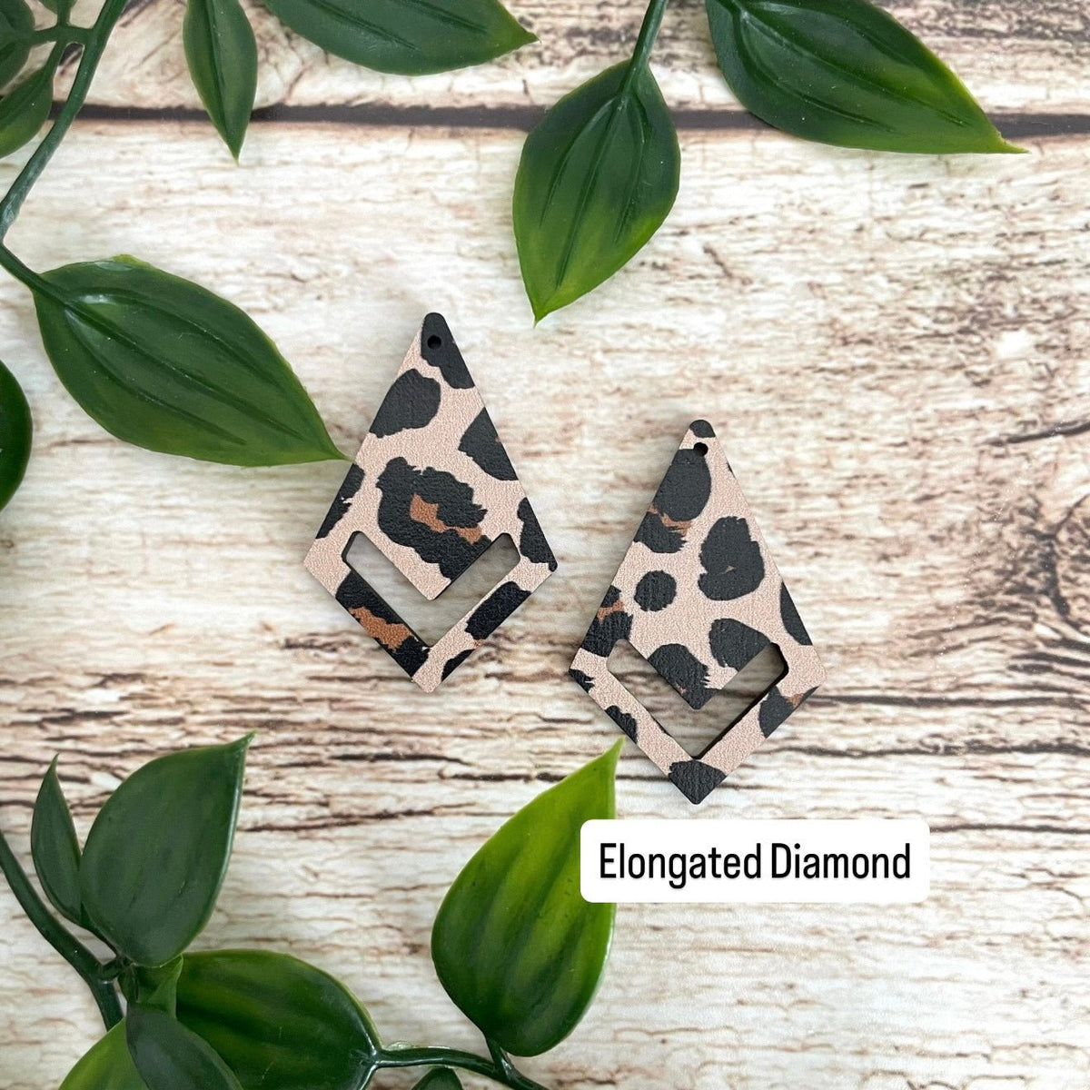 LEOPARD PATTERN | Wooden Earring Blanks - All For Knotting