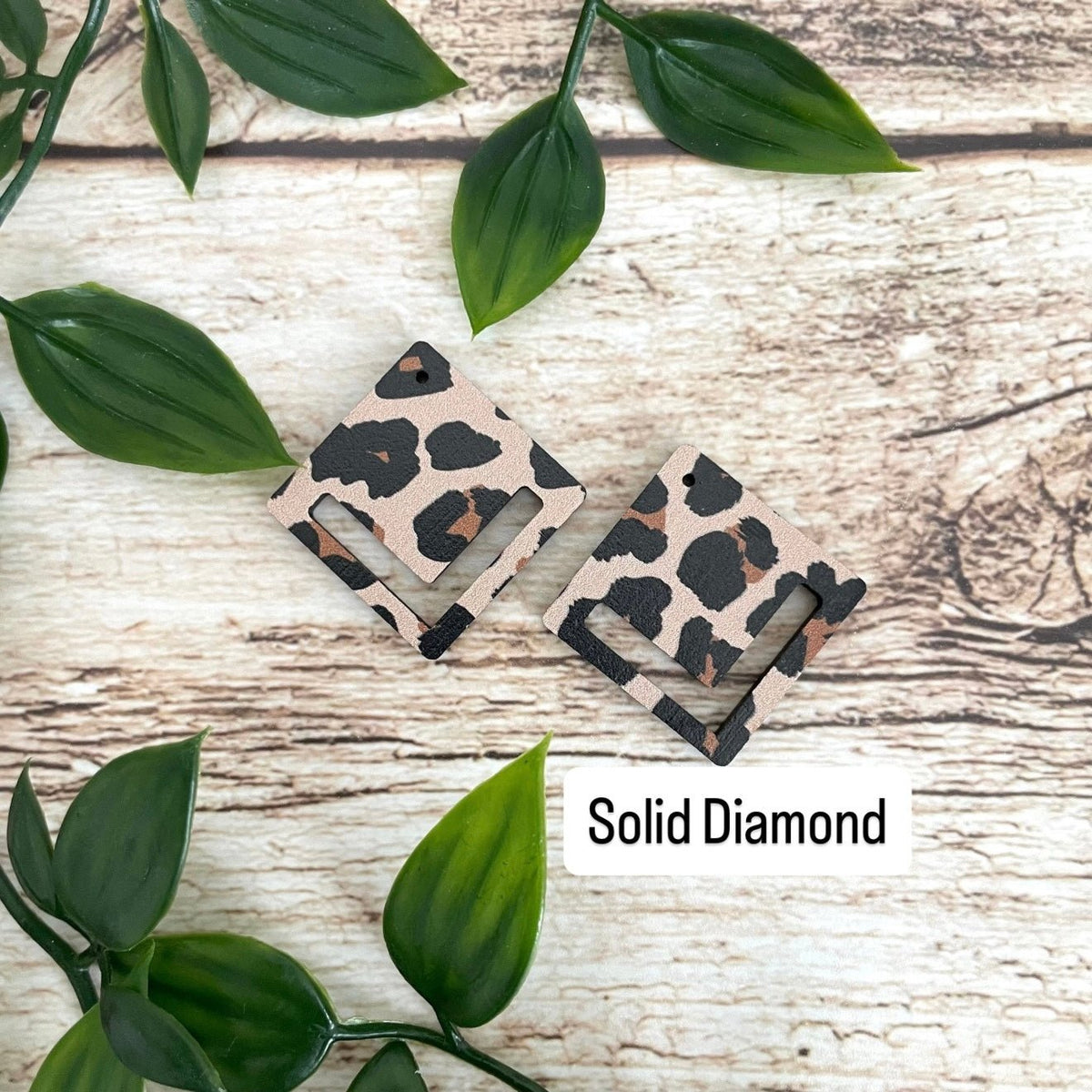 LEOPARD PATTERN | Wooden Earring Blanks - All For Knotting