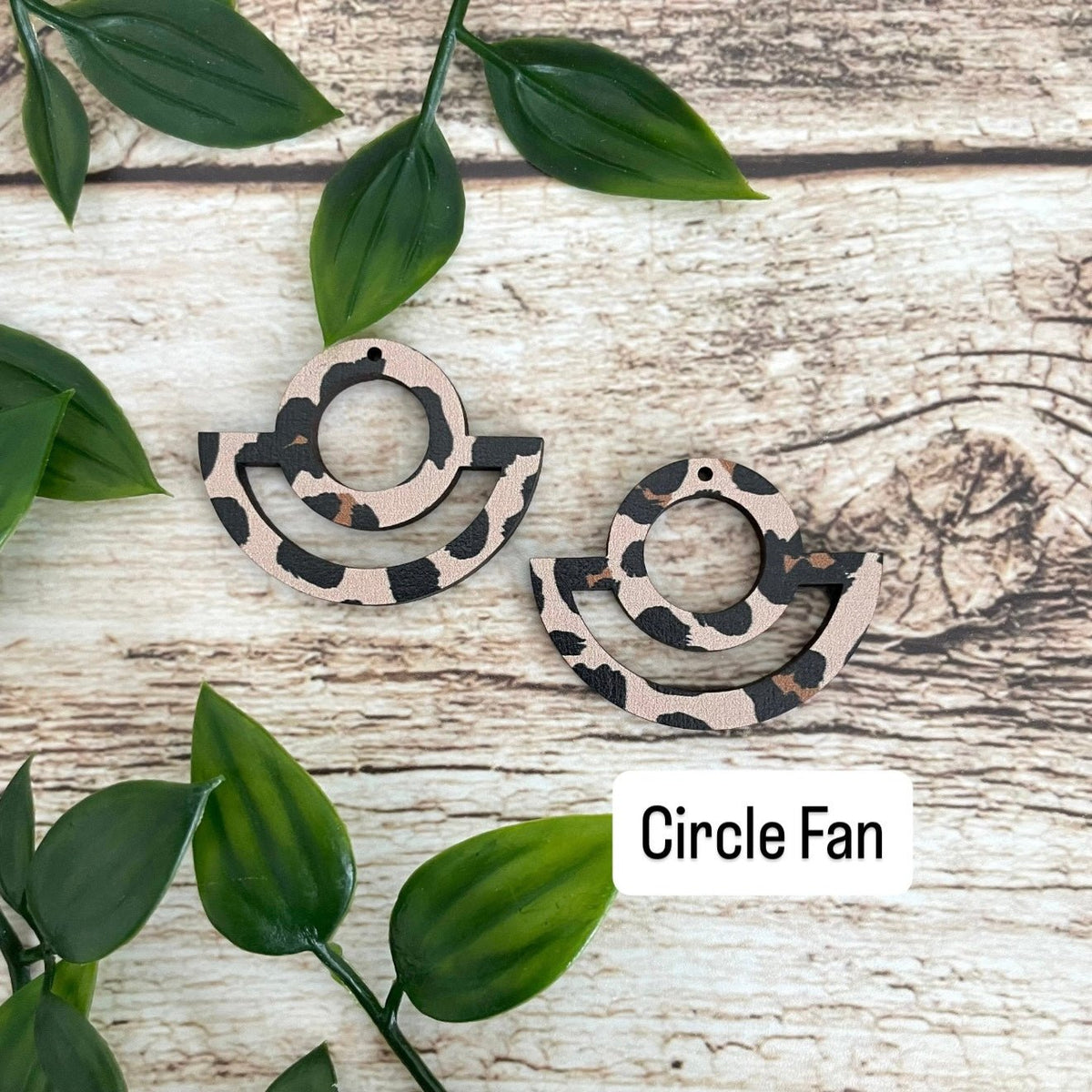 LEOPARD PATTERN | Wooden Earring Blanks - All For Knotting