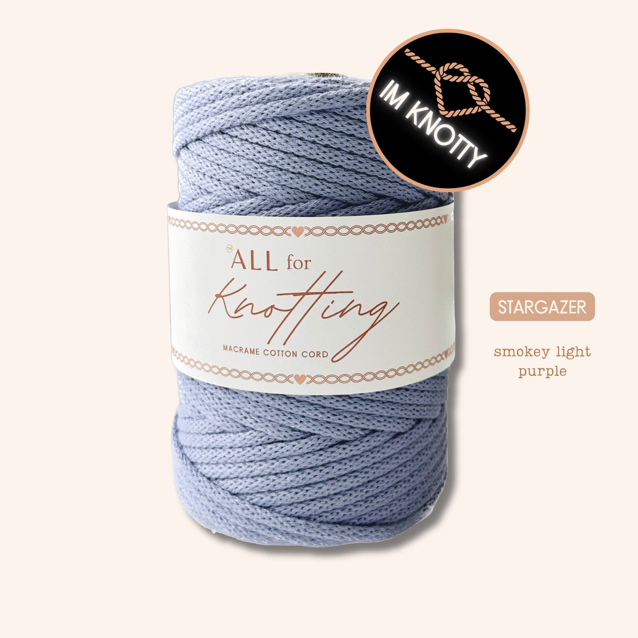 One - Knot Macramé Cord – 100% Combed Cotton Cord | Eco - Friendly & Made in Las Vegas - All For Knotting