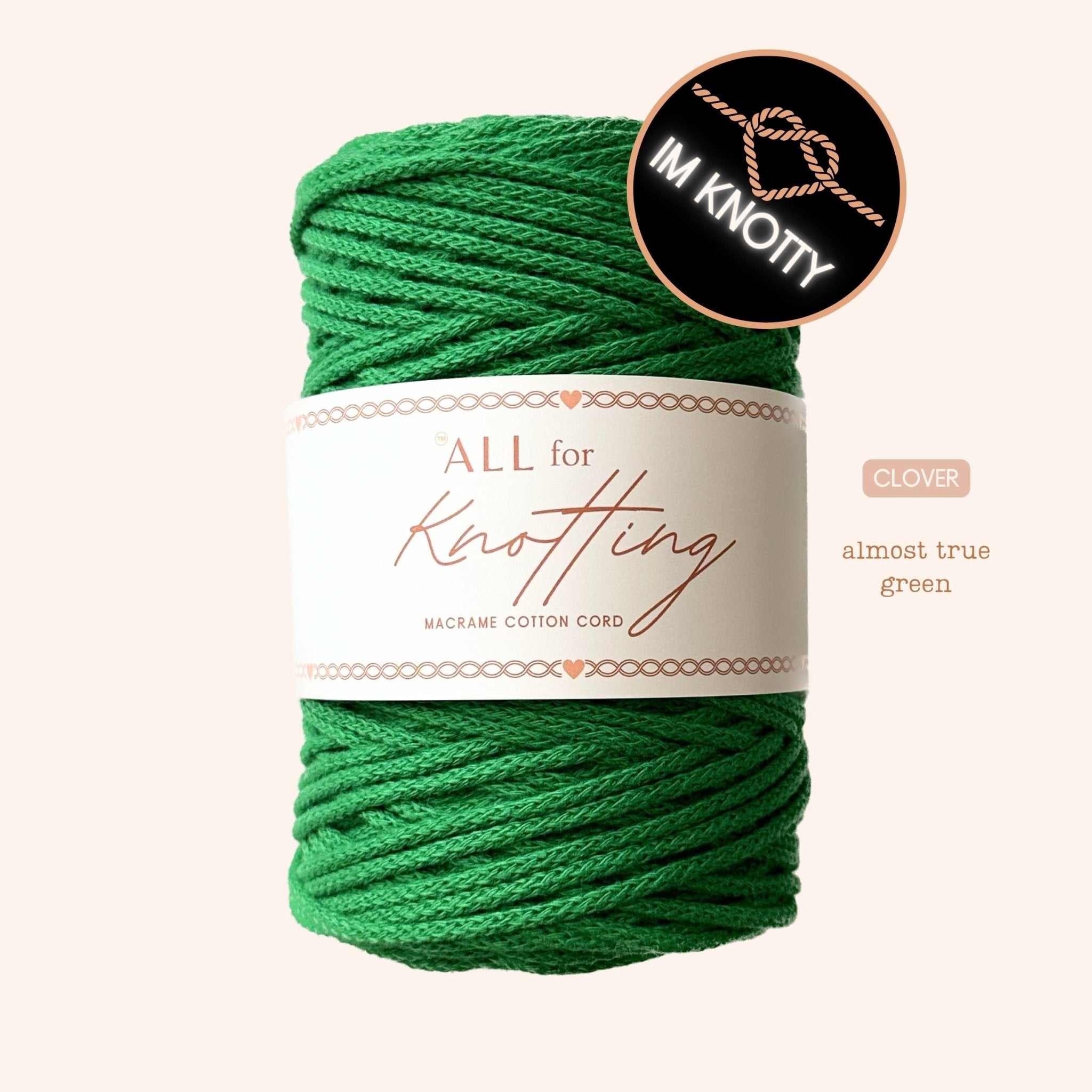 One - Knot Macramé Cord – 100% Combed Cotton Cord | Eco - Friendly & Made in Las Vegas - All For Knotting