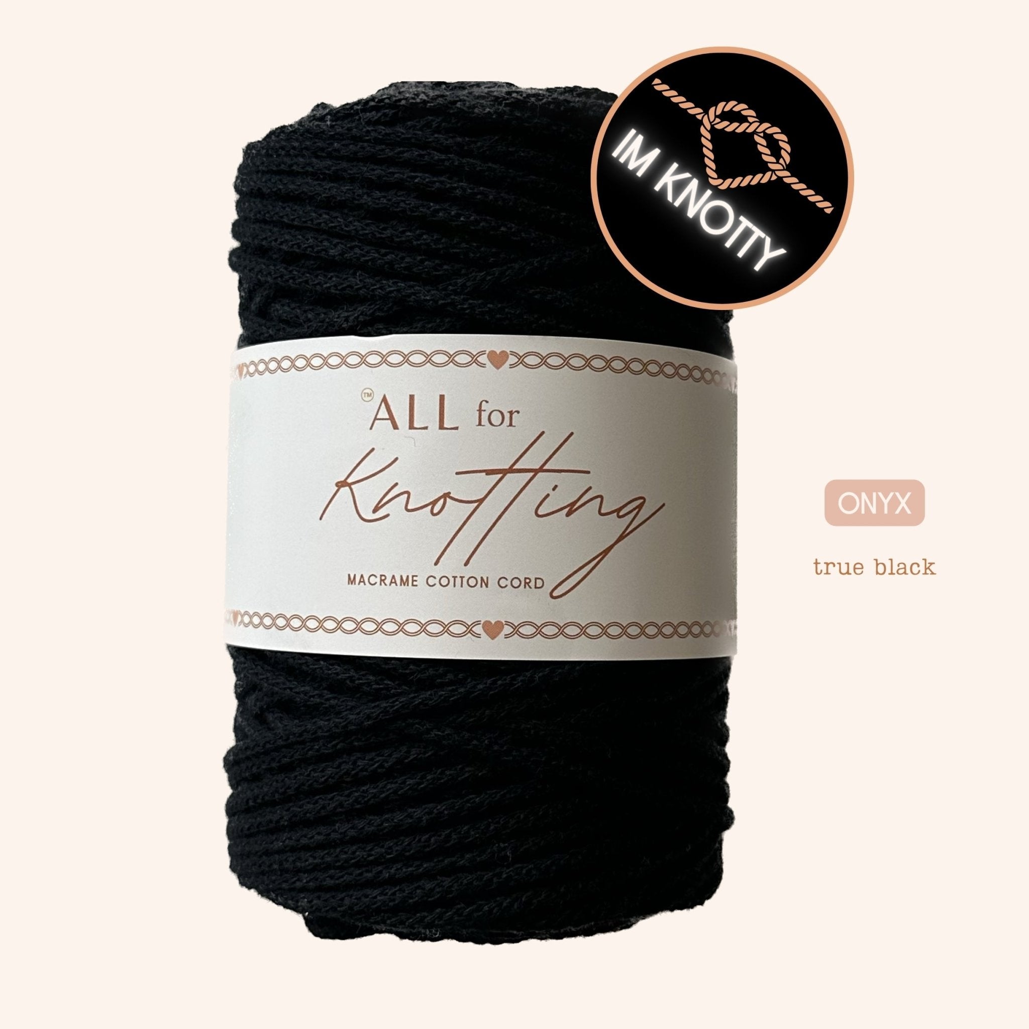 One - Knot Macramé Cord – 100% Combed Cotton Cord | Eco - Friendly & Made in Las Vegas - All For Knotting