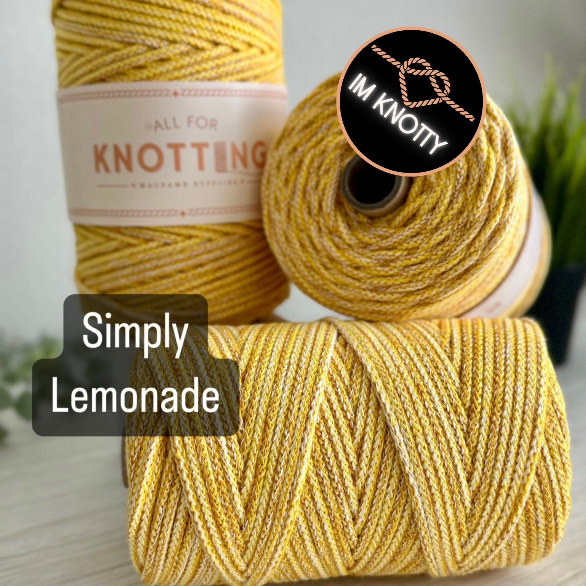 One - Knot Macramé Cord – 100% Combed Cotton Cord | Eco - Friendly & Made in Las Vegas - All For Knotting