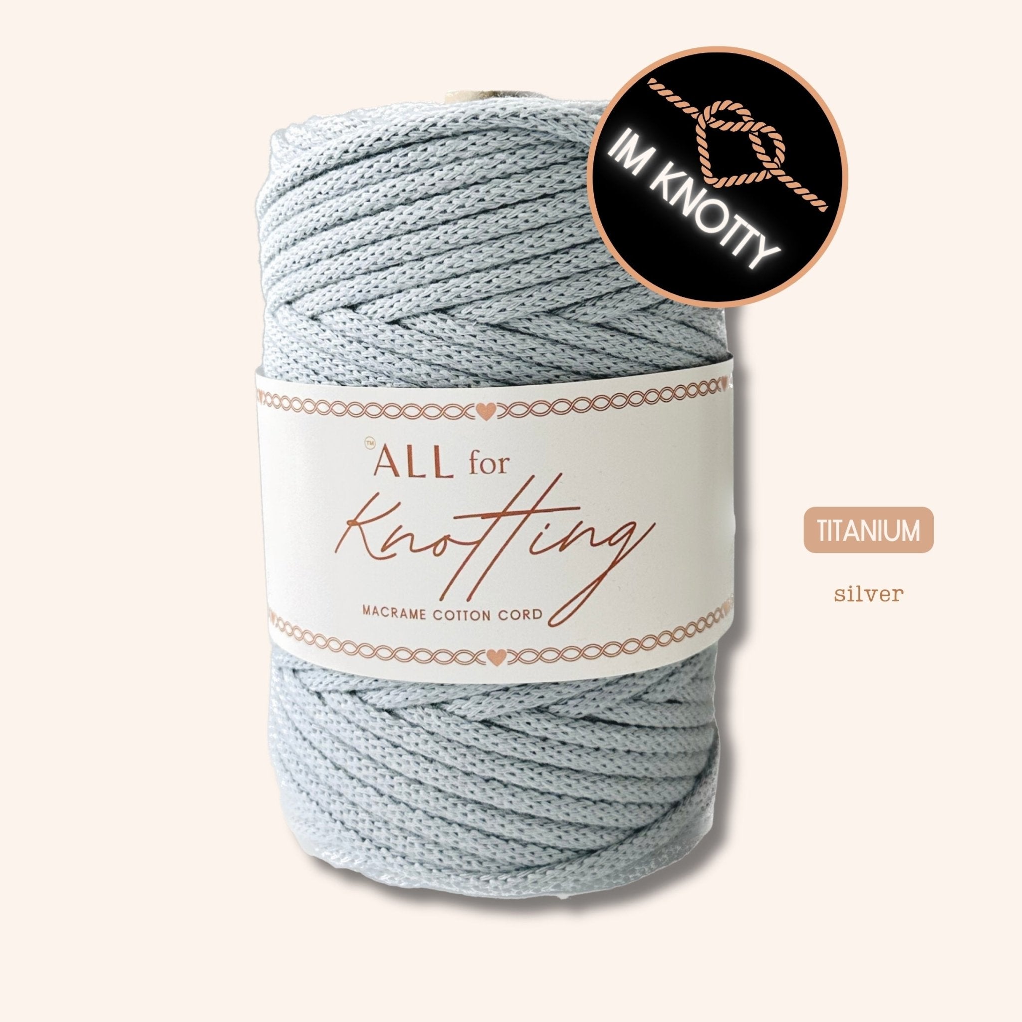 One - Knot Macramé Cord – 100% Combed Cotton Cord | Eco - Friendly & Made in Las Vegas - All For Knotting