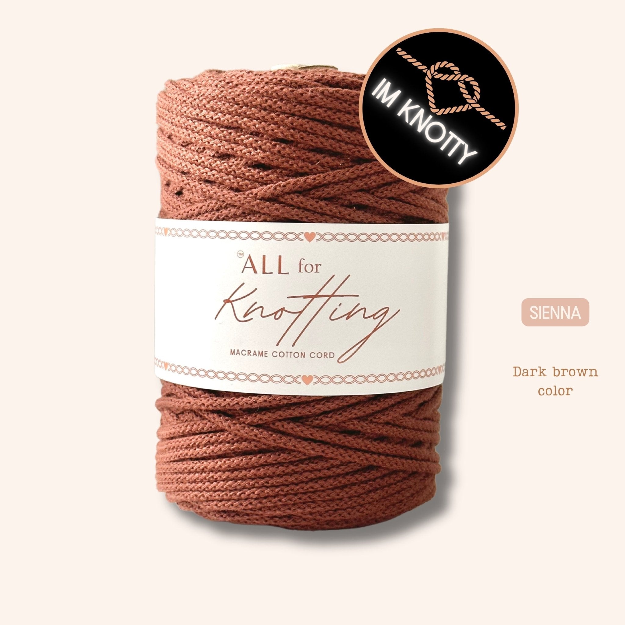 One - Knot Macramé Cord – 100% Combed Cotton Cord | Eco - Friendly & Made in Las Vegas - All For Knotting