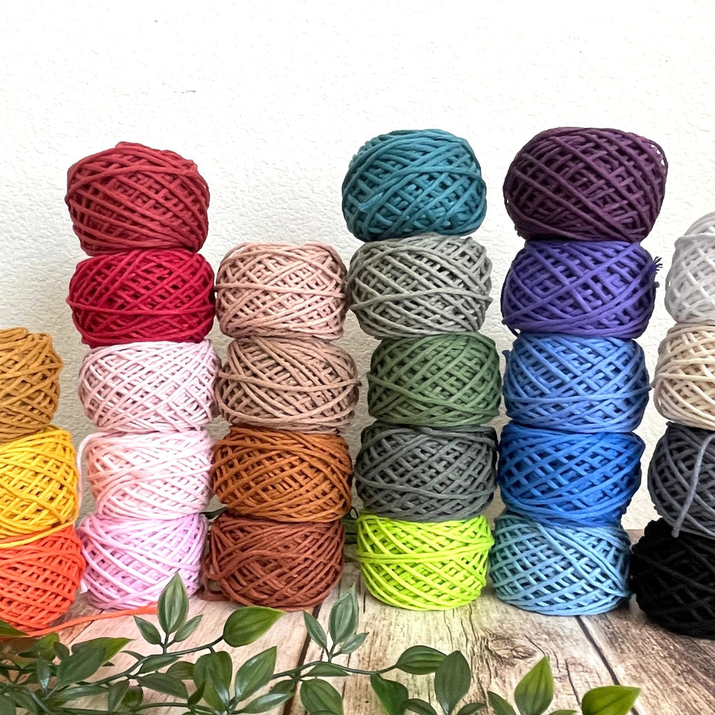 wholesale 2mm multi-color twisted cotton rope