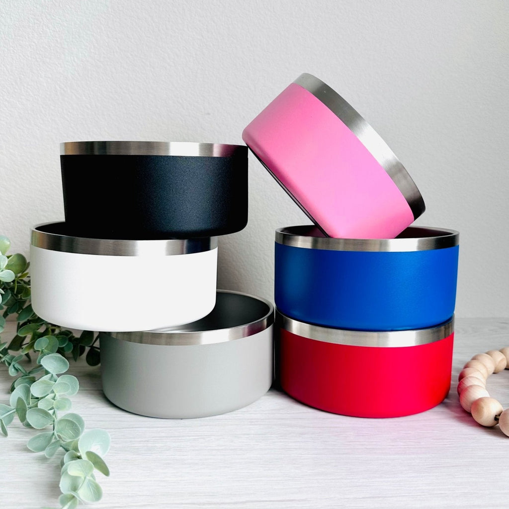 32oz Insulated Pet Bowl with Non-slip Rubber Base - All for Knotting LLC