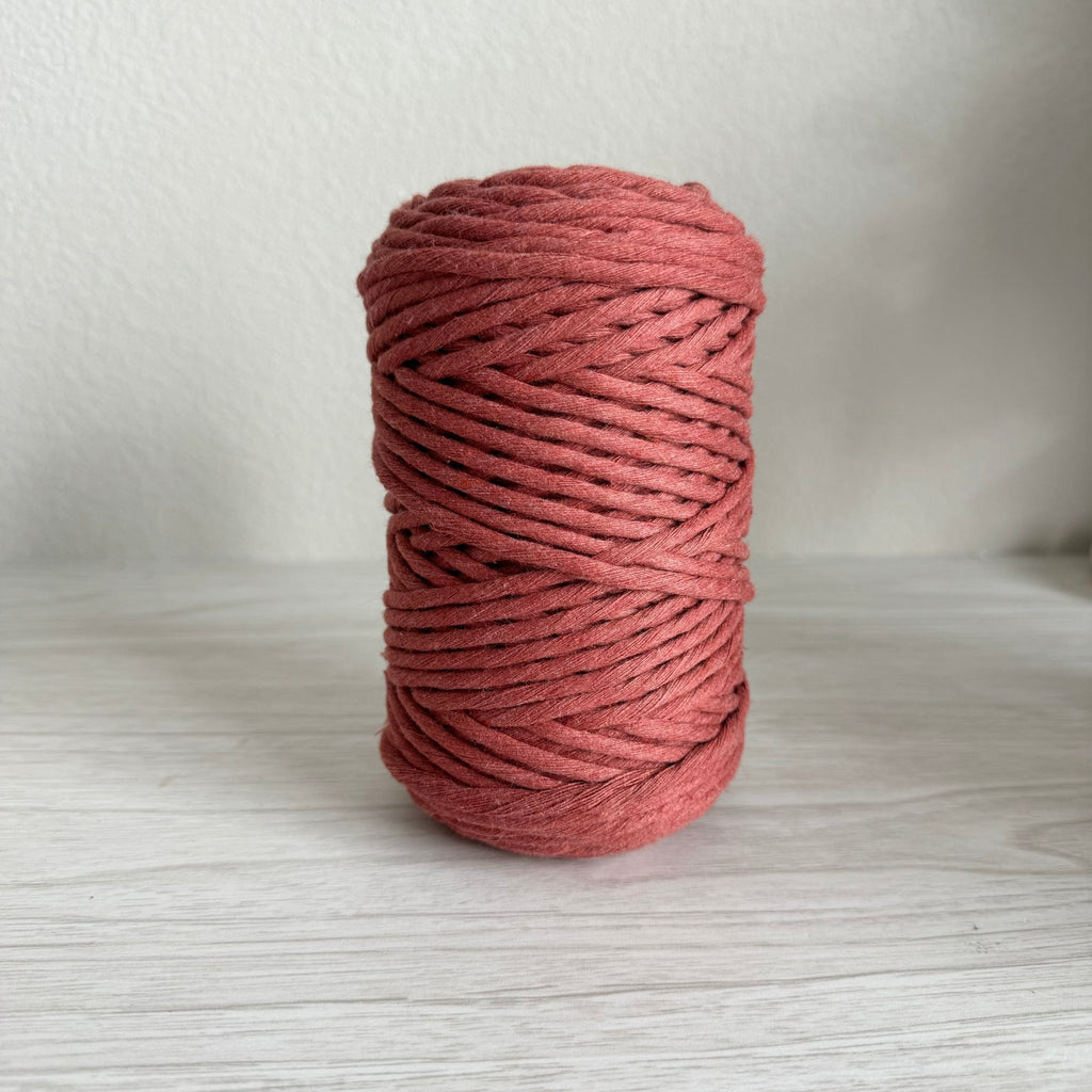 3mm RECYCLED COTTON | Single Strand Macrame Cord - All for Knotting LLC