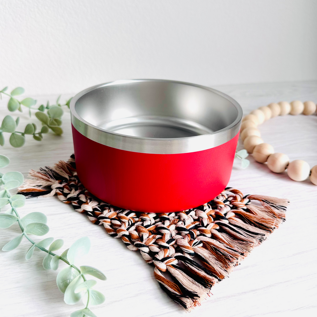 32oz Insulated Pet Bowl with Non-slip Rubber Base