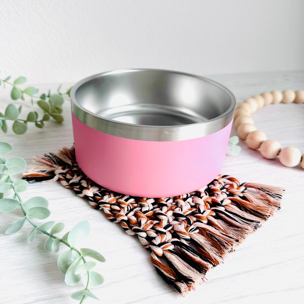 32oz Insulated Pet Bowl with Non-slip Rubber Base