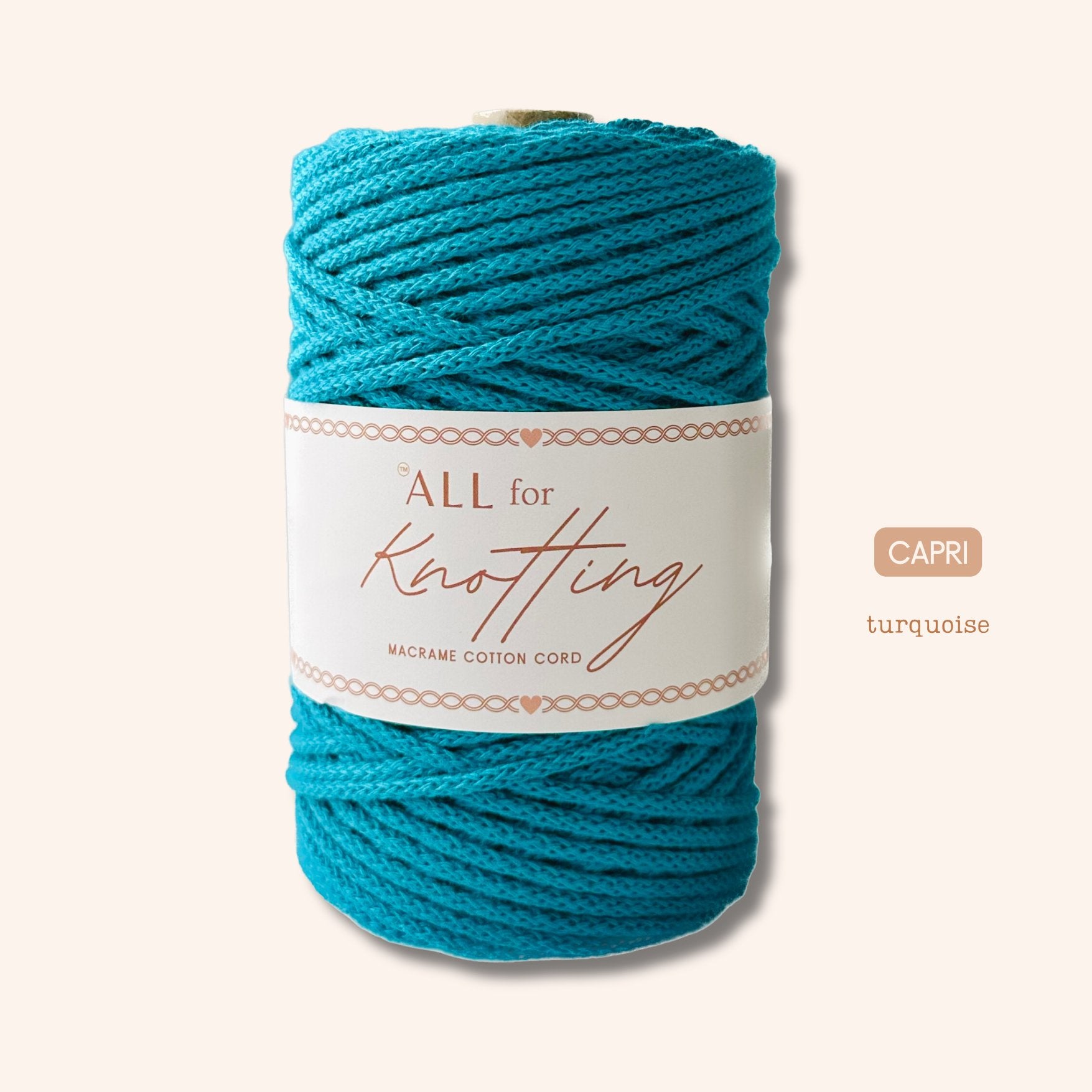 AFK Braided Cord | Macrame Cotton Cord | 37 Beautiful Colors - All for Knotting LLC