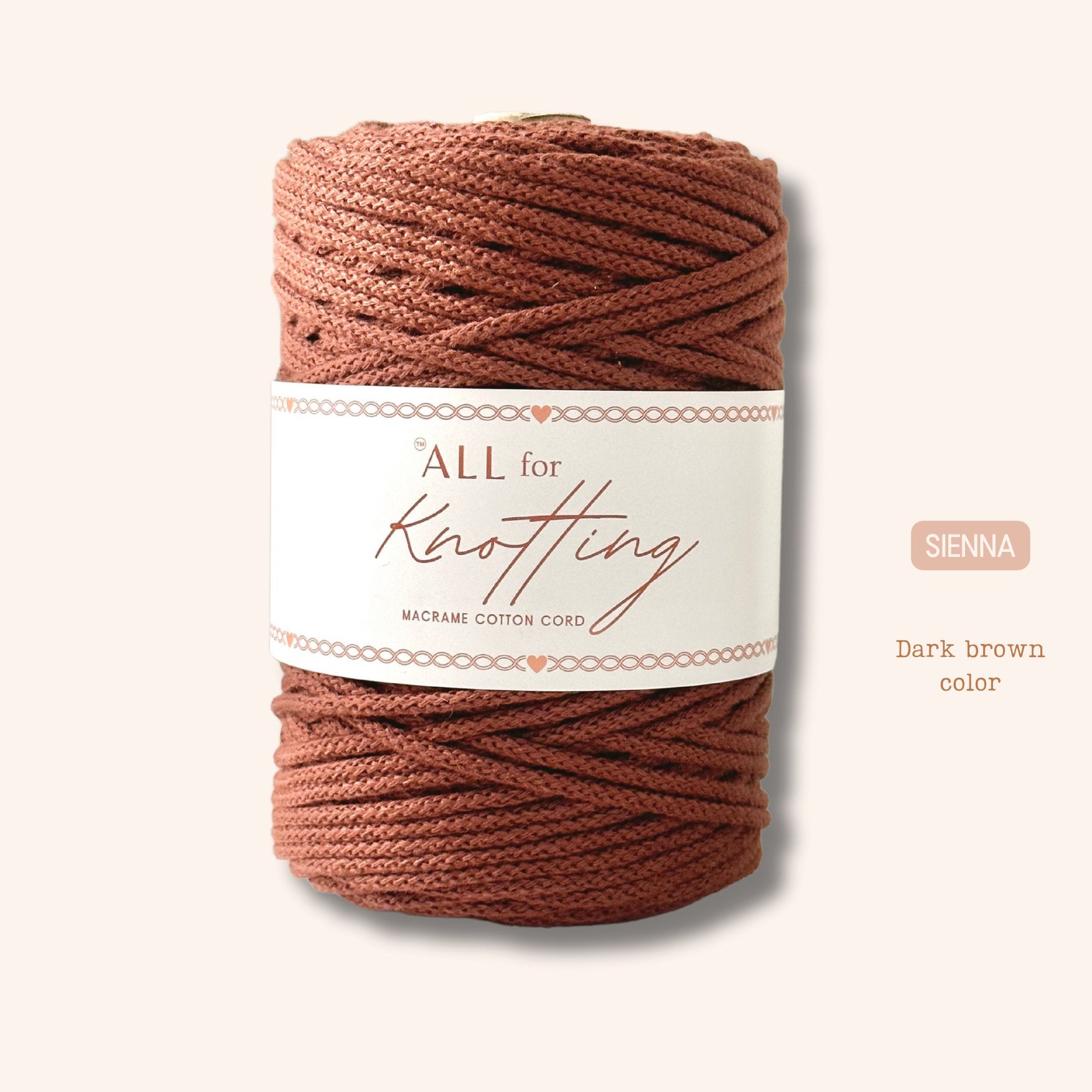 AFK Braided Cord | Macrame Cotton Cord | 37 Beautiful Colors - All for Knotting LLC