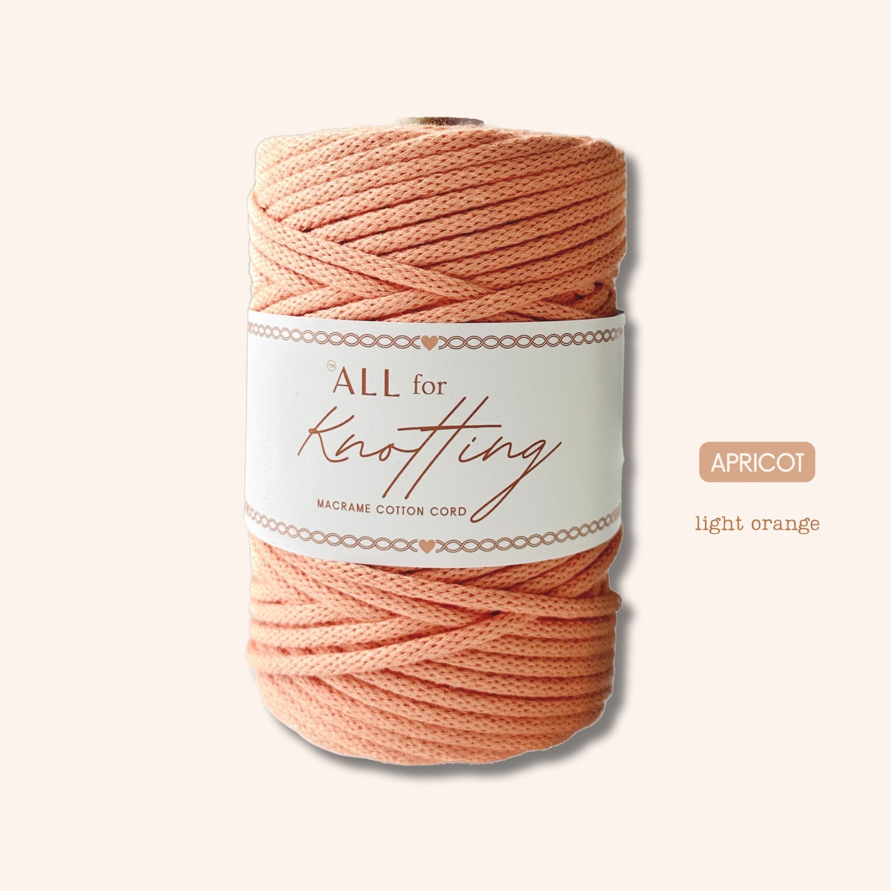 AFK Braided Cord | Macrame Cotton Cord | 37 Beautiful Colors - All for Knotting LLC