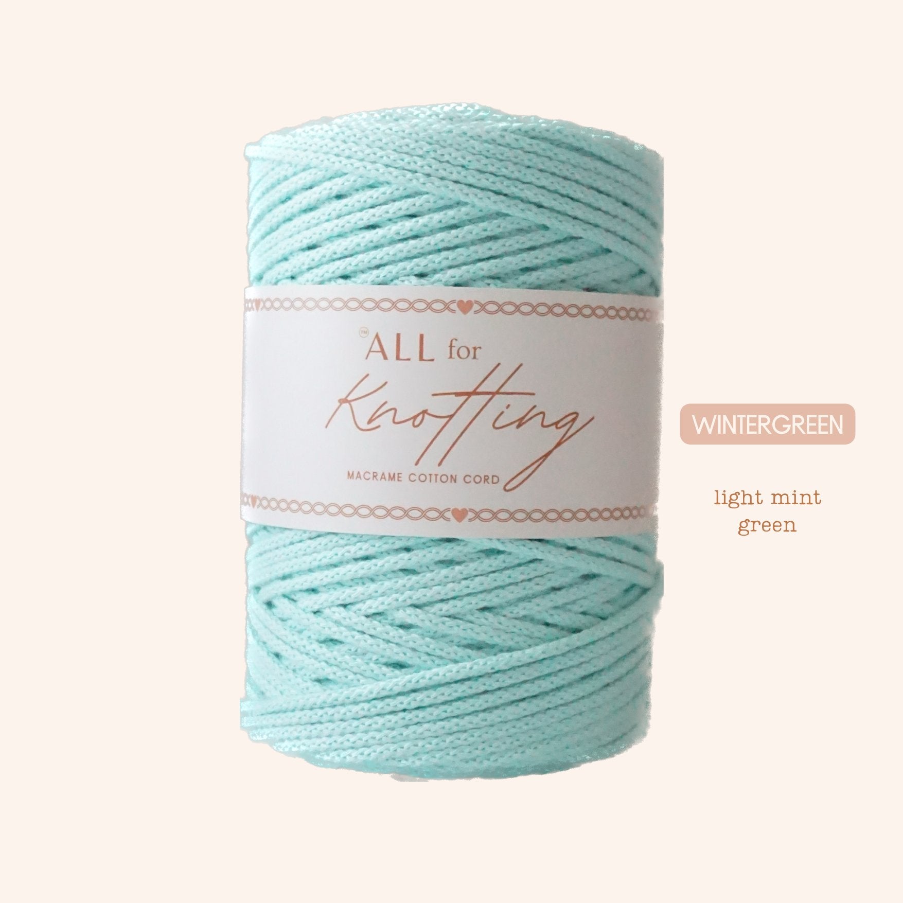 AFK Braided Cord | Macrame Cotton Cord | 37 Beautiful Colors - All for Knotting LLC