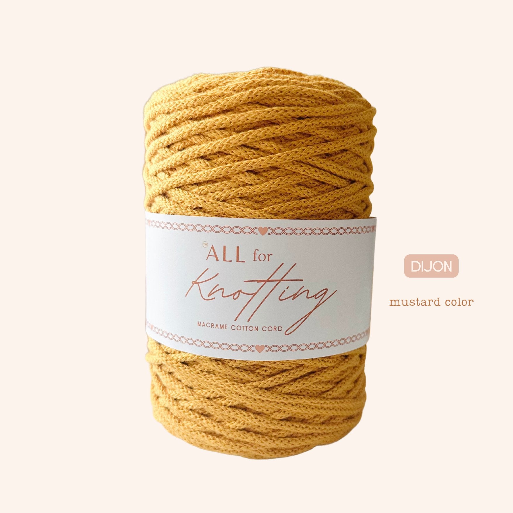 AFK Braided Cord | Macrame Cotton Cord | 37 Beautiful Colors - All for Knotting LLC