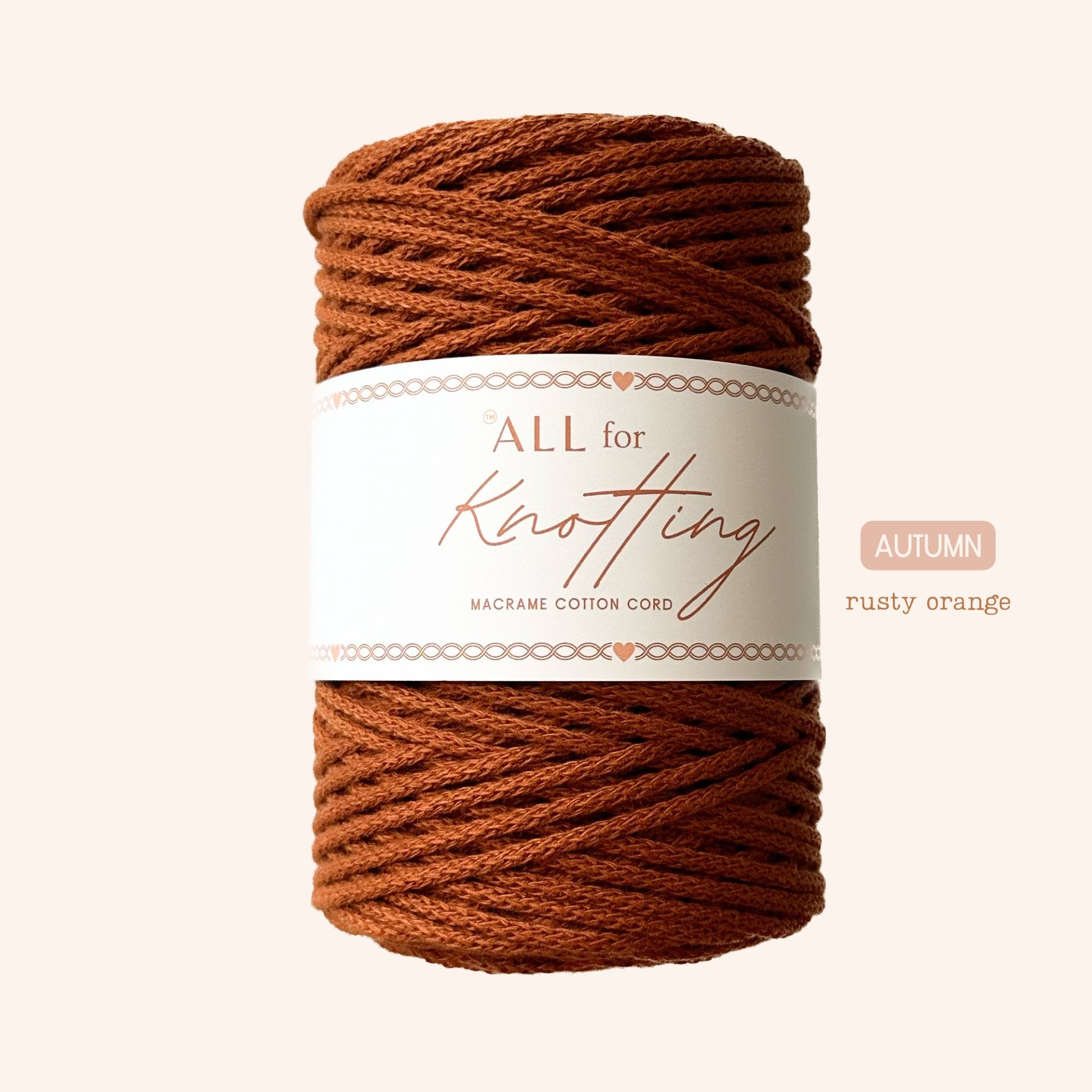 AFK Braided Cord | Macrame Cotton Cord | 37 Beautiful Colors - All for Knotting LLC