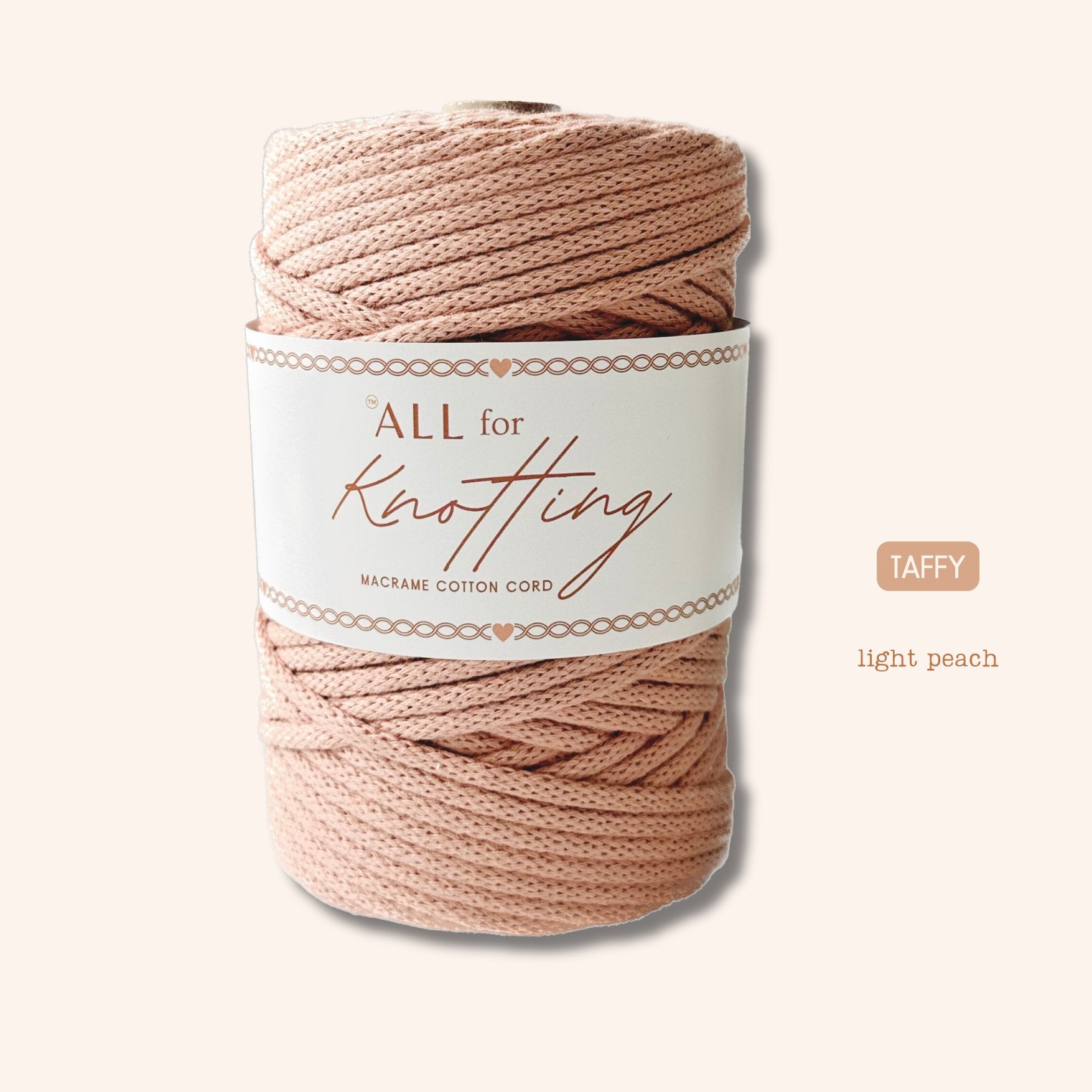 AFK Braided Cord | Macrame Cotton Cord | 37 Beautiful Colors - All for Knotting LLC