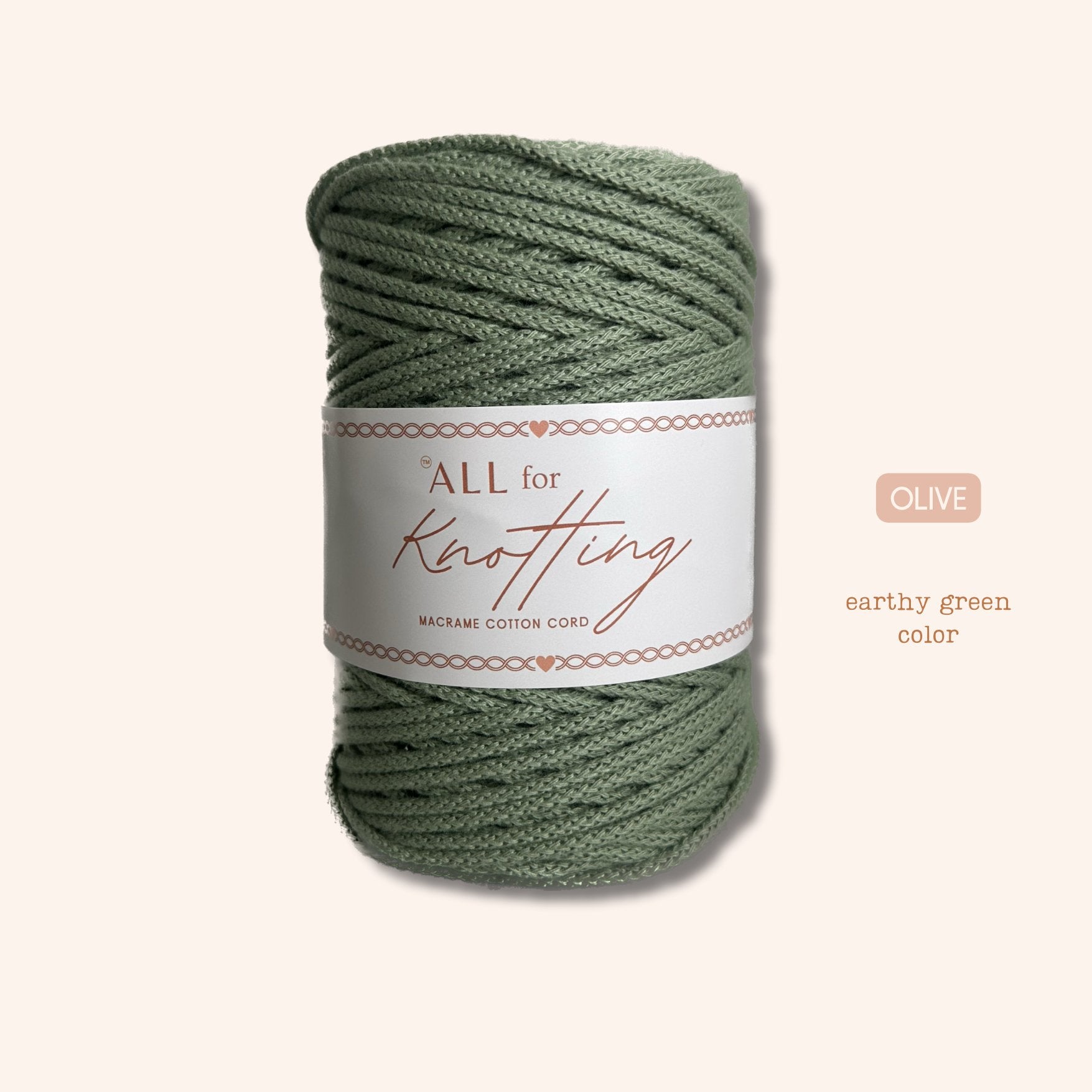 AFK Braided Cord | Macrame Cotton Cord | 37 Beautiful Colors - All for Knotting LLC