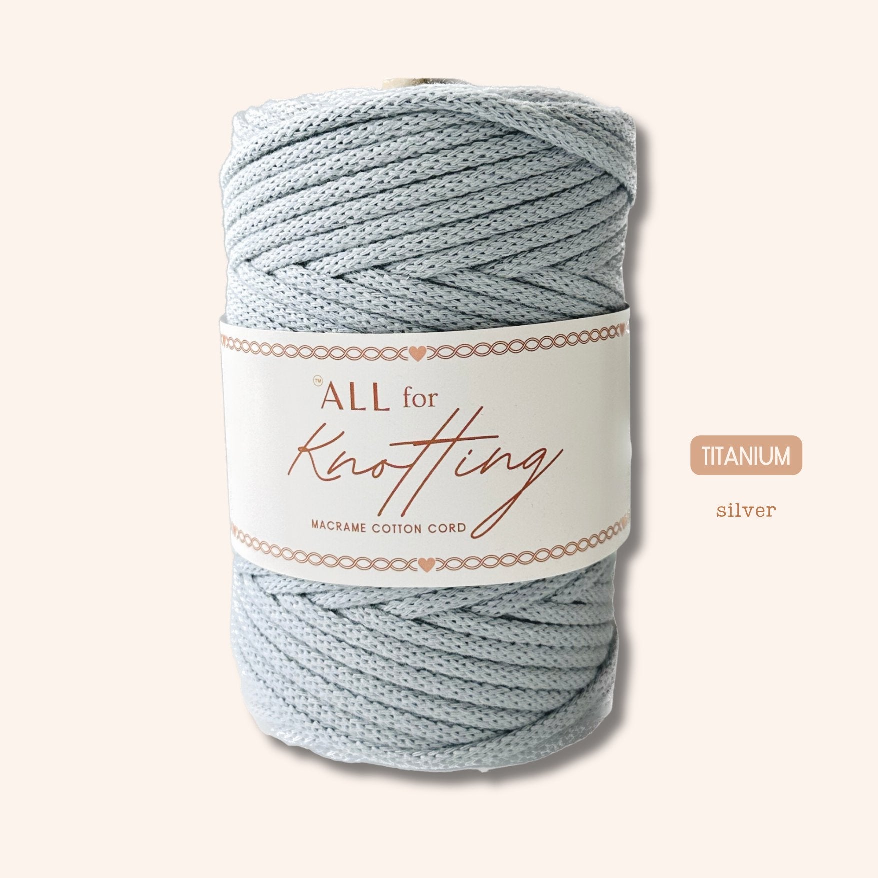 AFK Braided Cord | Macrame Cotton Cord | 37 Beautiful Colors - All for Knotting LLC