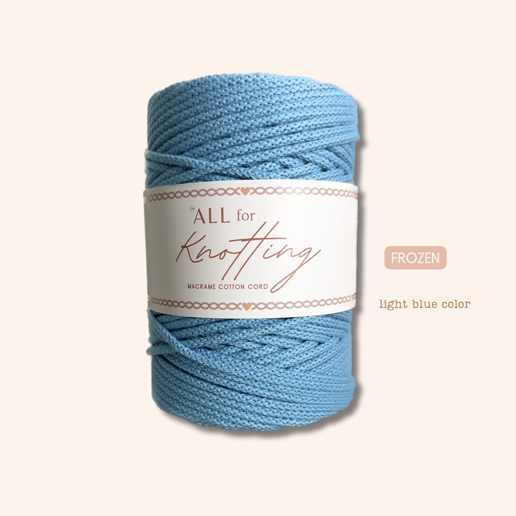 AFK Braided Cord | Macrame Cotton Cord | 37 Beautiful Colors - All for Knotting LLC