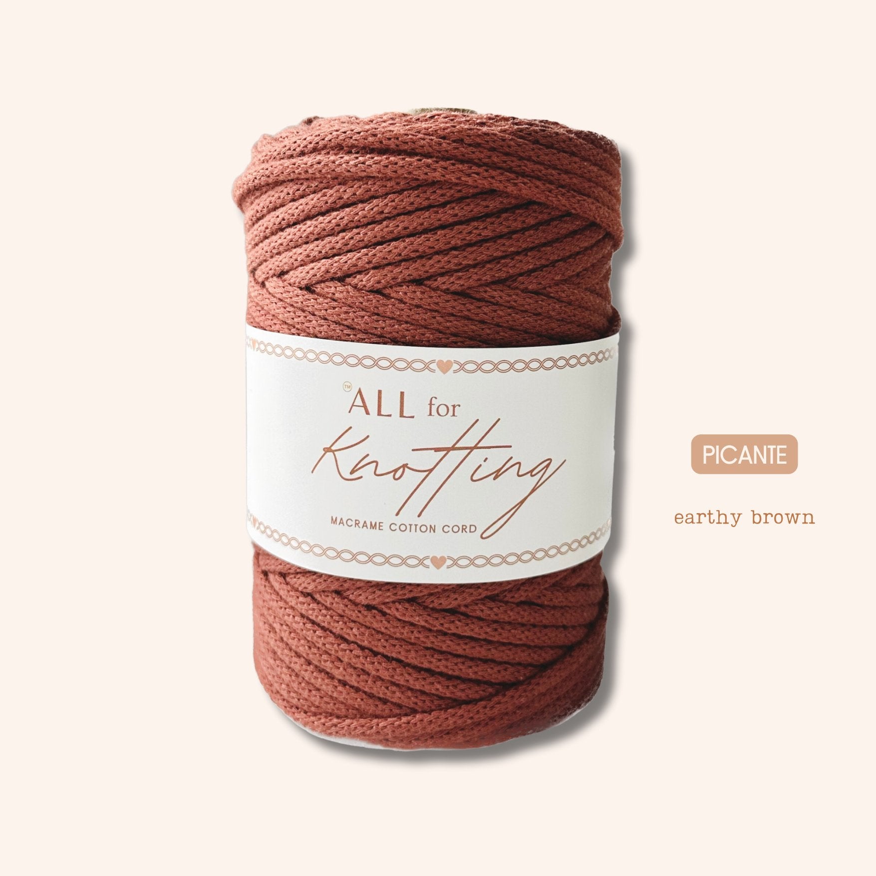 AFK Braided Cord | Macrame Cotton Cord | 37 Beautiful Colors - All for Knotting LLC