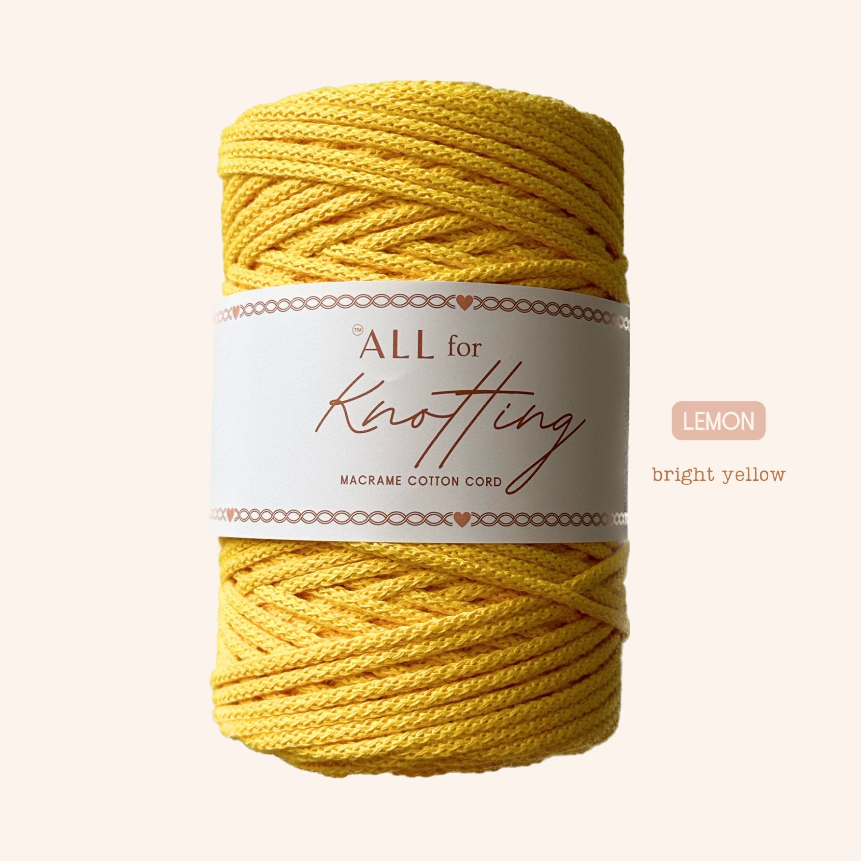 AFK Braided Cord | Macrame Cotton Cord | 37 Beautiful Colors - All for Knotting LLC