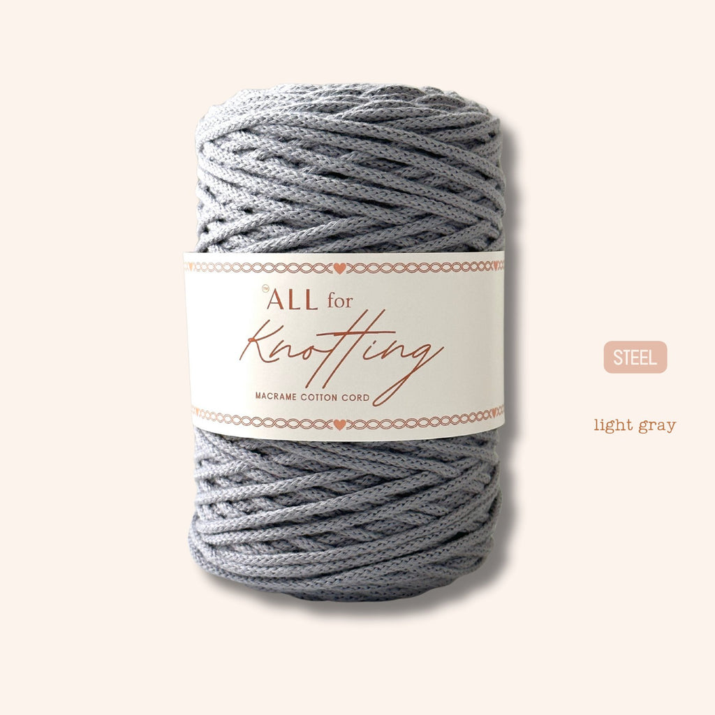 AFK Braided Cord | Macrame Cotton Cord | 37 Beautiful Colors - All for Knotting LLC