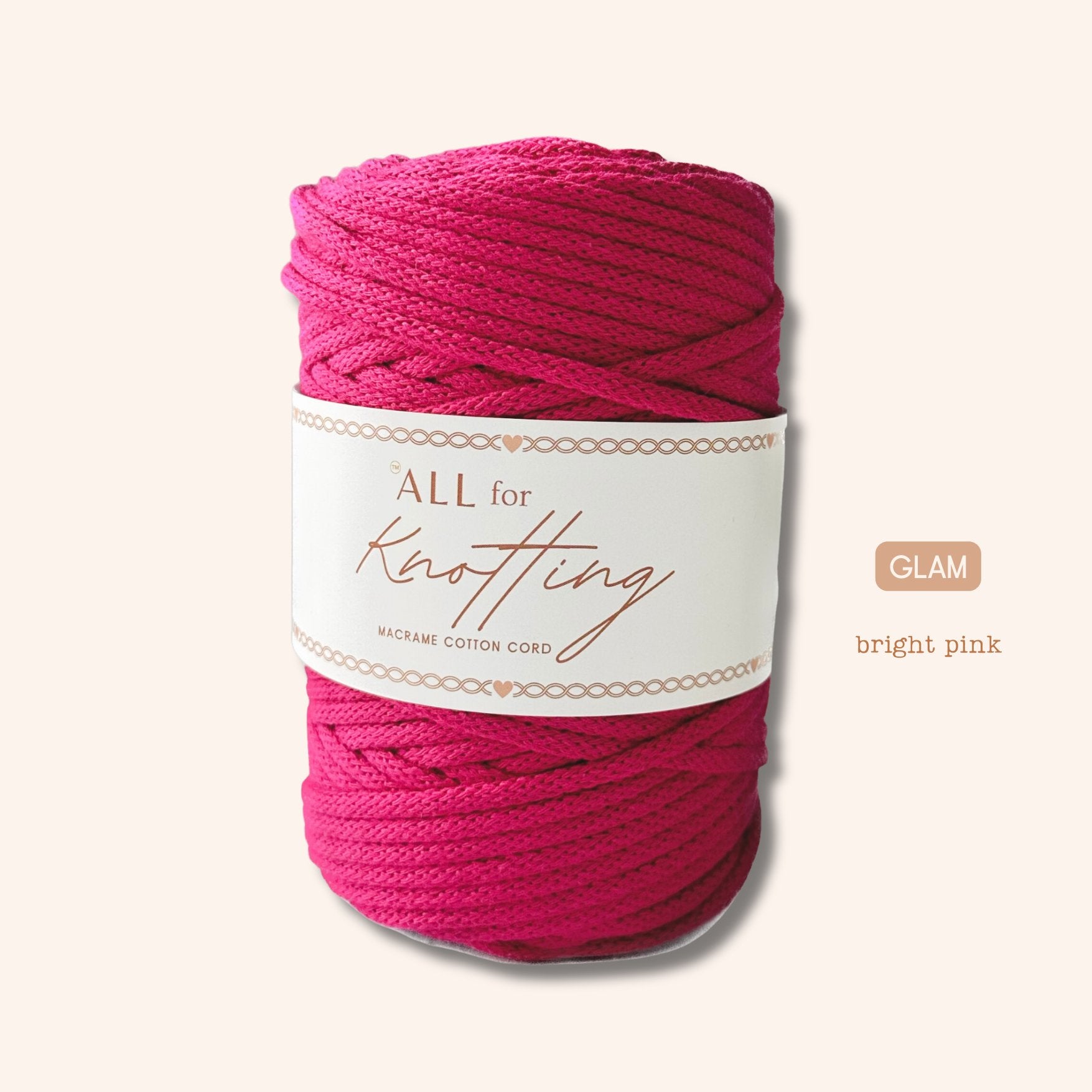 AFK Braided Cord | Macrame Cotton Cord | 37 Beautiful Colors - All for Knotting LLC