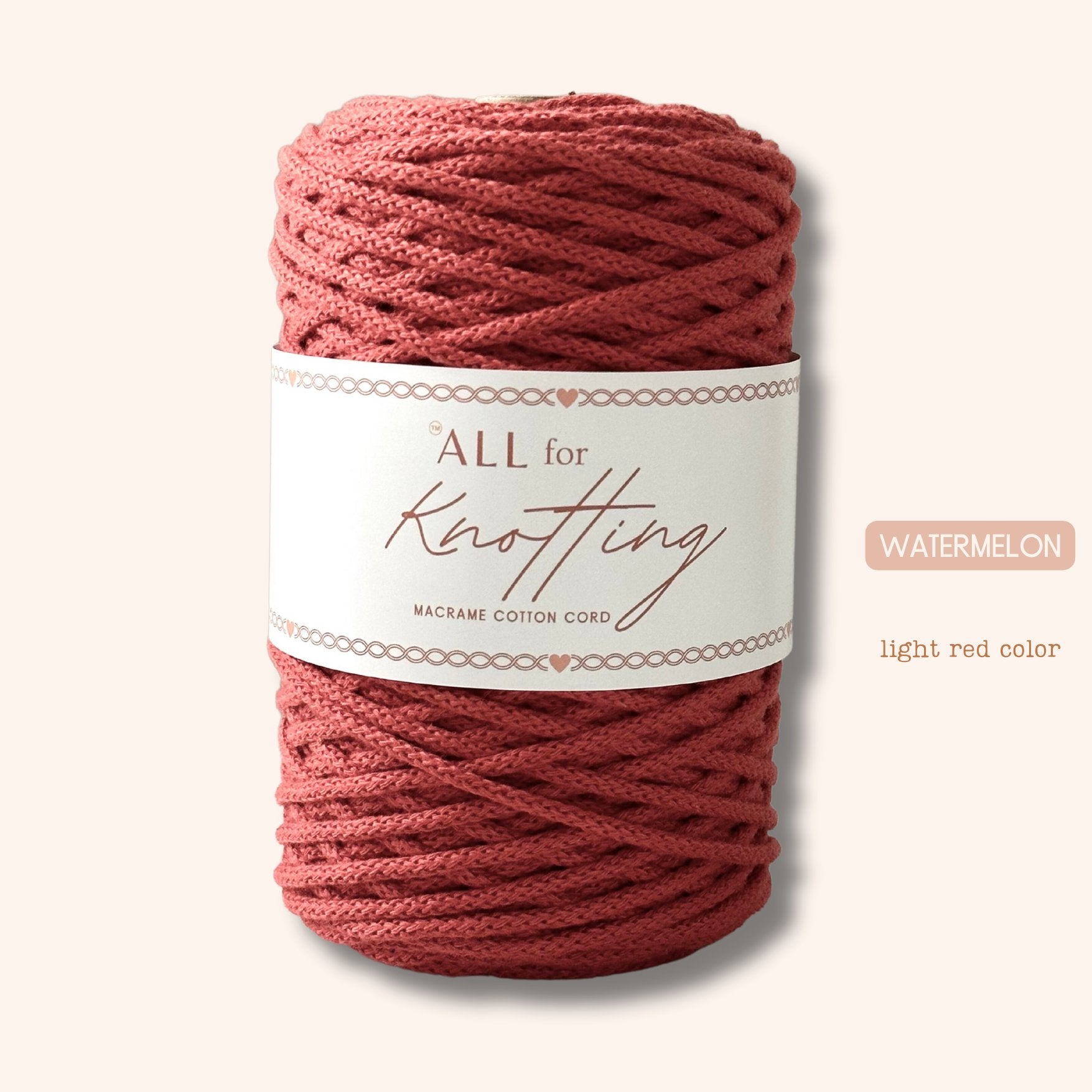 AFK Braided Cord | Macrame Cotton Cord | 37 Beautiful Colors - All for Knotting LLC