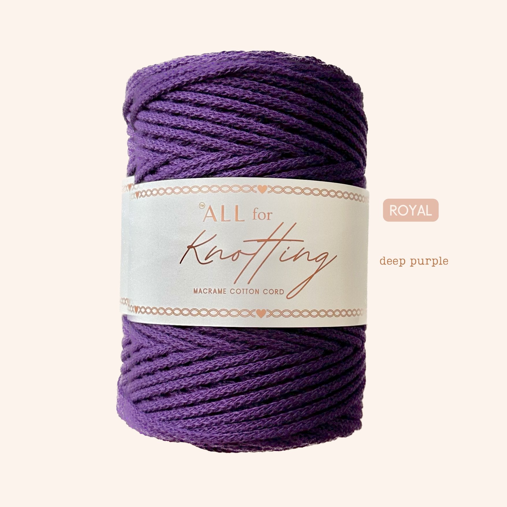 AFK Braided Cord | Macrame Cotton Cord | 37 Beautiful Colors - All for Knotting LLC