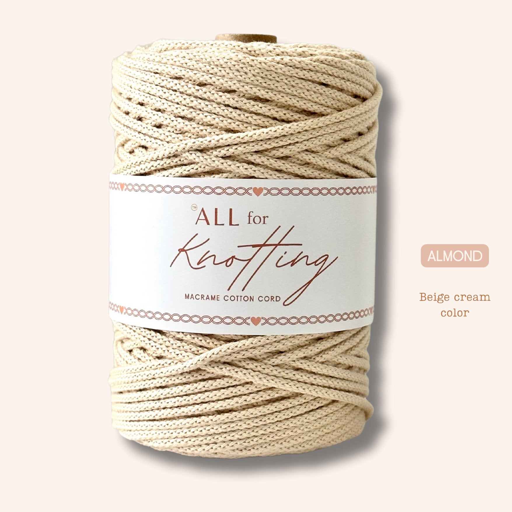 AFK Braided Cord | Macrame Cotton Cord | 37 Beautiful Colors - All for Knotting LLC