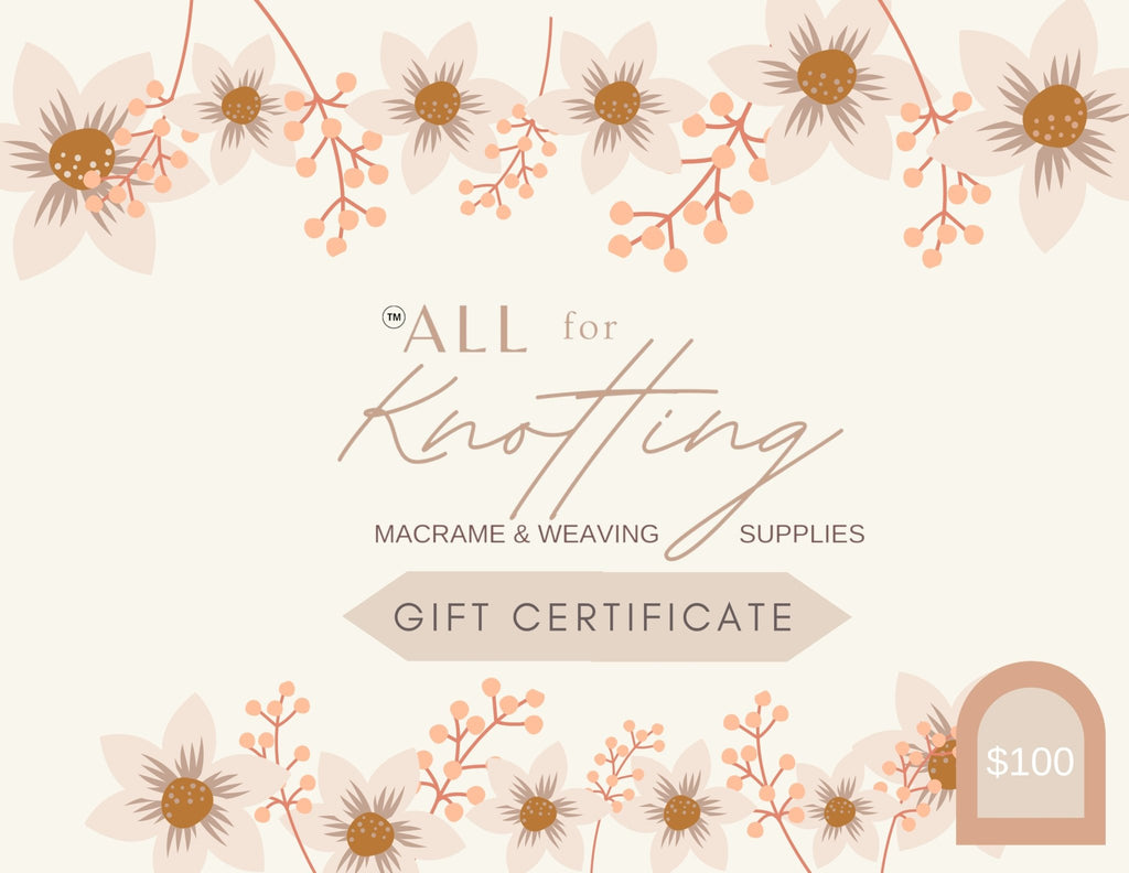 All for Knotting Gift Cetificate - All for Knotting LLC