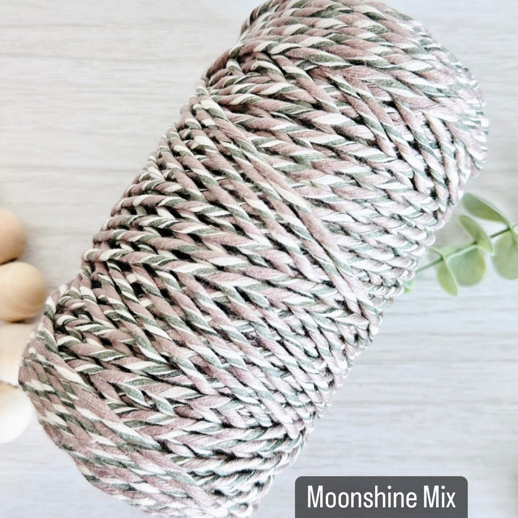 BAMBOO MIX COLORS | 3mm AND 5mm Bamboo Single Strand Macrame Cord - All for Knotting LLC