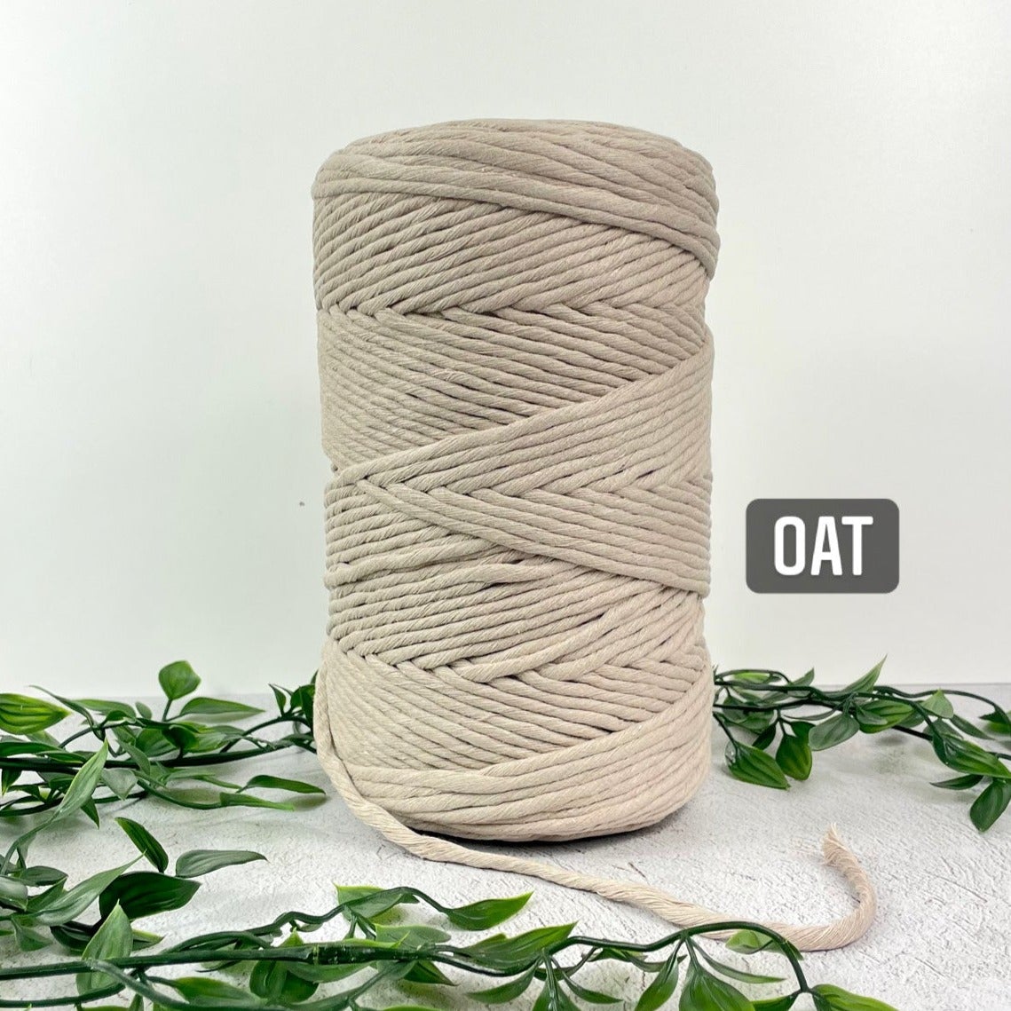 BARGAIN BIN 1KG 3mm Single Strand Macrame Cotton Cord - All for Knotting LLC