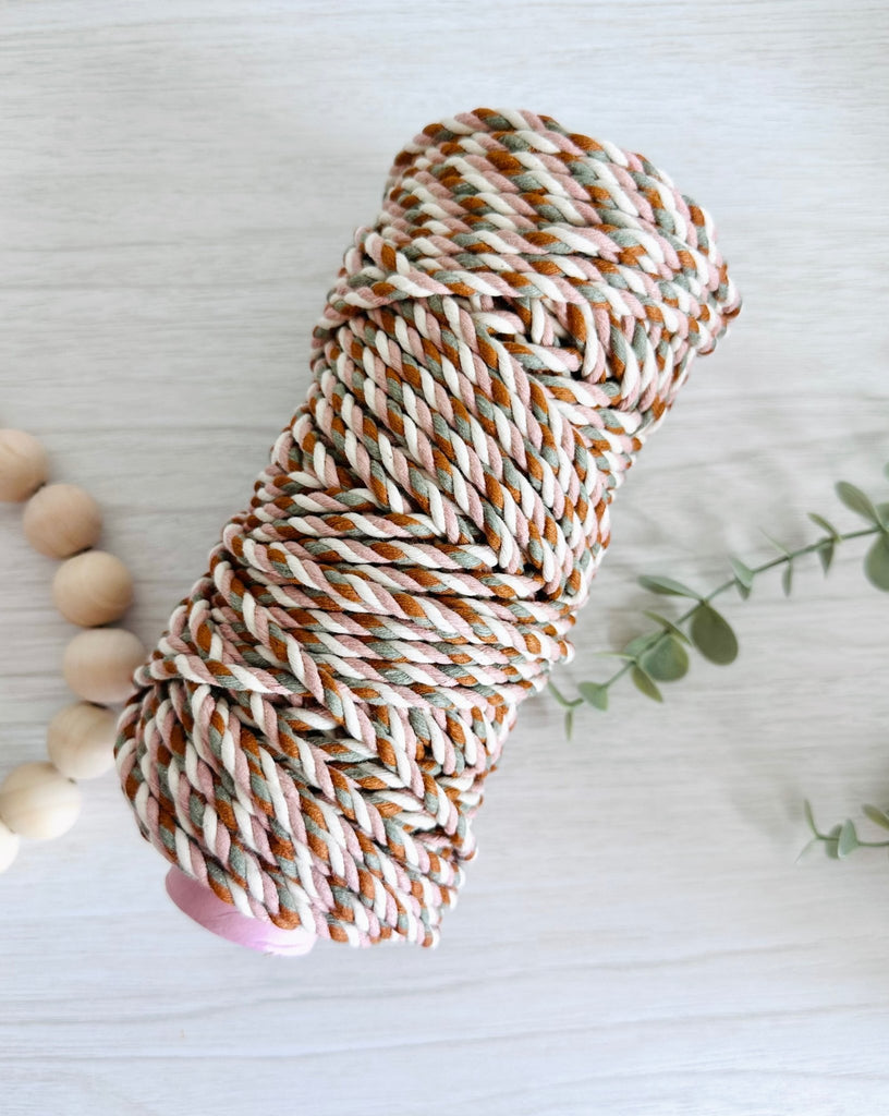 BOHO MIX COLORS | Macrame Cord Recycled Cotton | Macrame Supplies - All for Knotting LLC